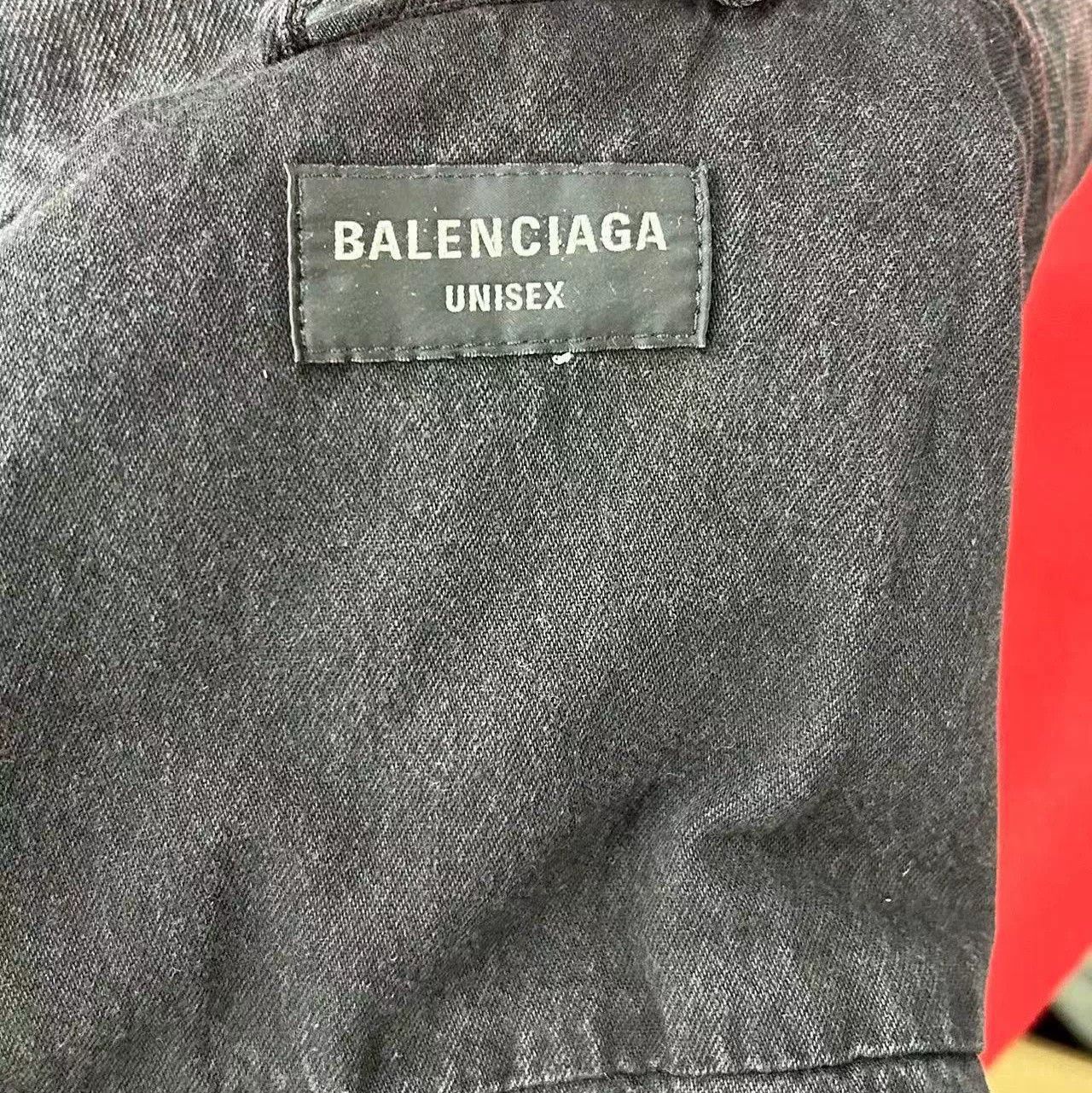 Balenciaga Balenciaga 23 Black Gray Back Print Jacket Size US M / EU 48-50 / 2 - 9 Thumbnail