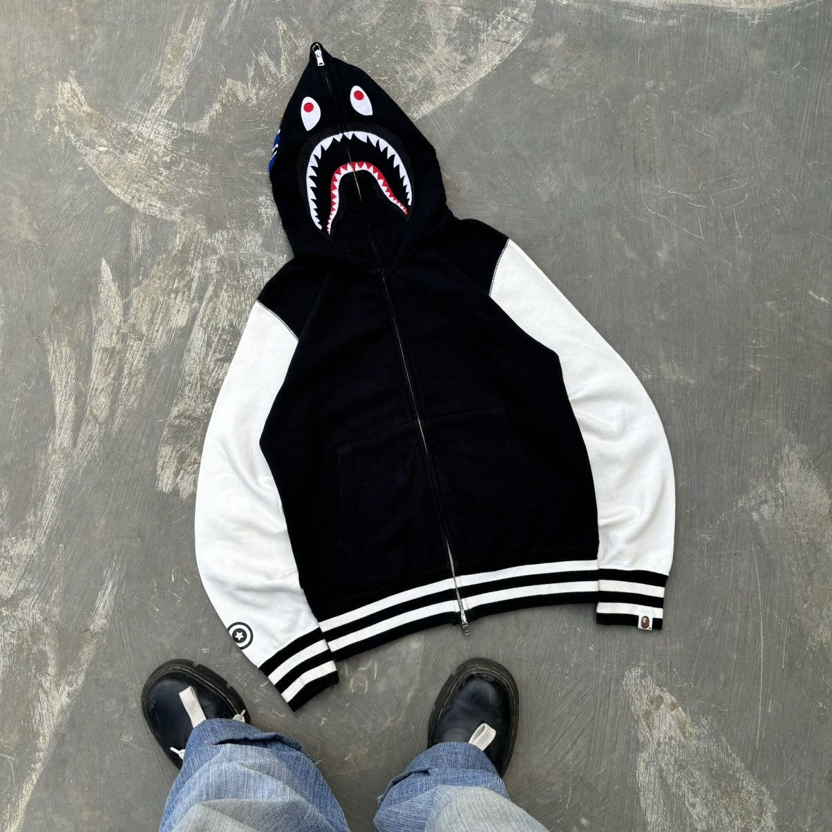 Bape Bape Shark Full Zip Hoodie Size US S / EU 44-46 / 1 - 1 Thumbnail