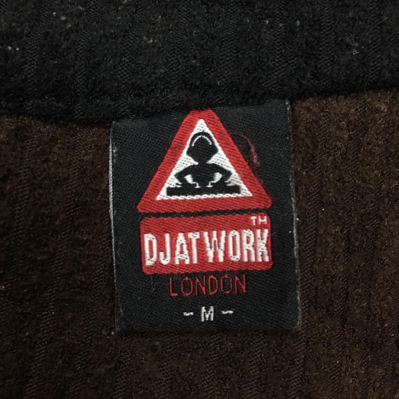 Vintage Vtg DJ AT WORK London Quarter Zip Sweatshirt Streetwear Size US M / EU 48-50 / 2 - 4 Thumbnail