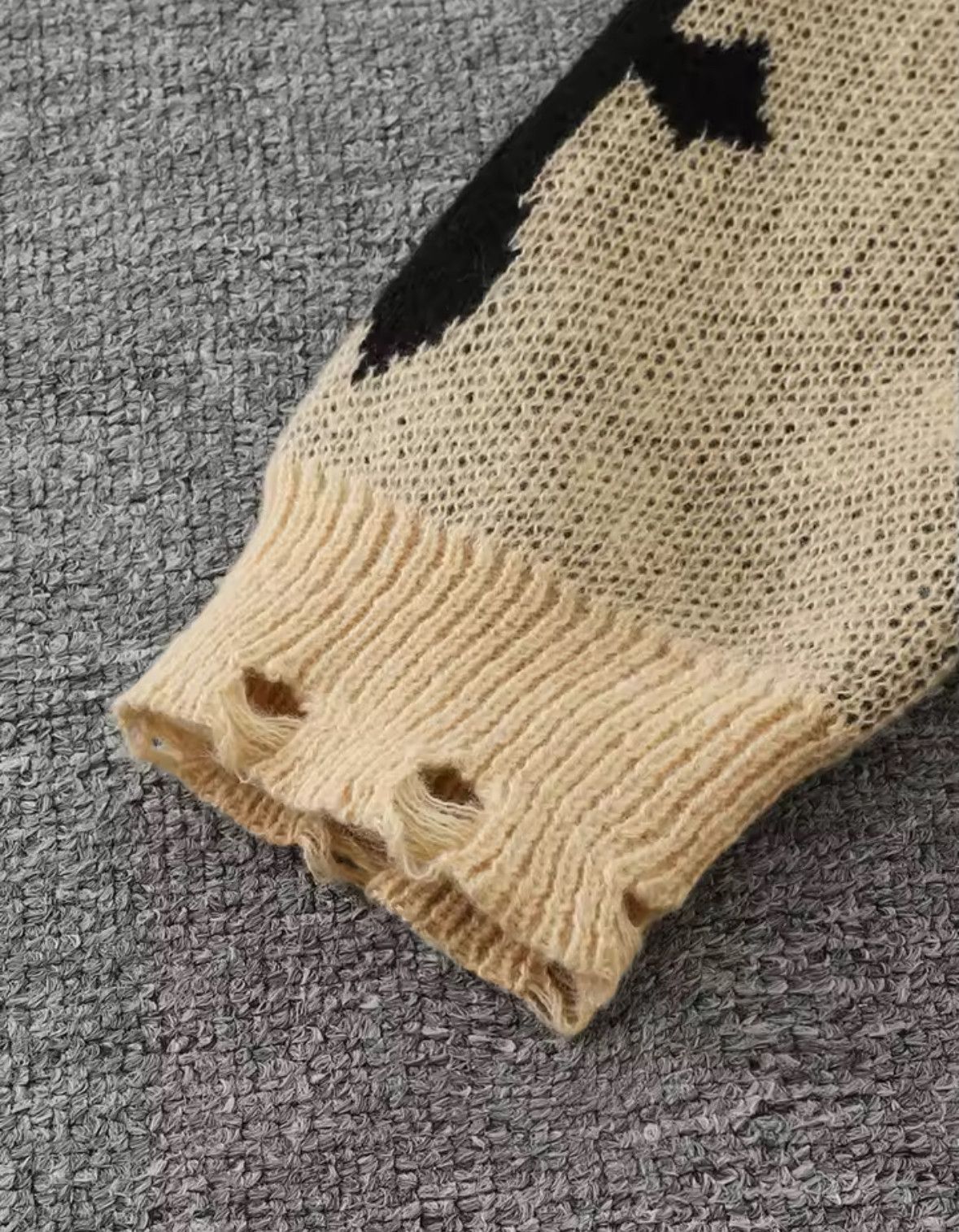 Japanese Brand Abstract Starry Sky Cross Sweater Jacquard Knit Sweatshirt Size US XL / EU 56 / 4 - 5 Thumbnail