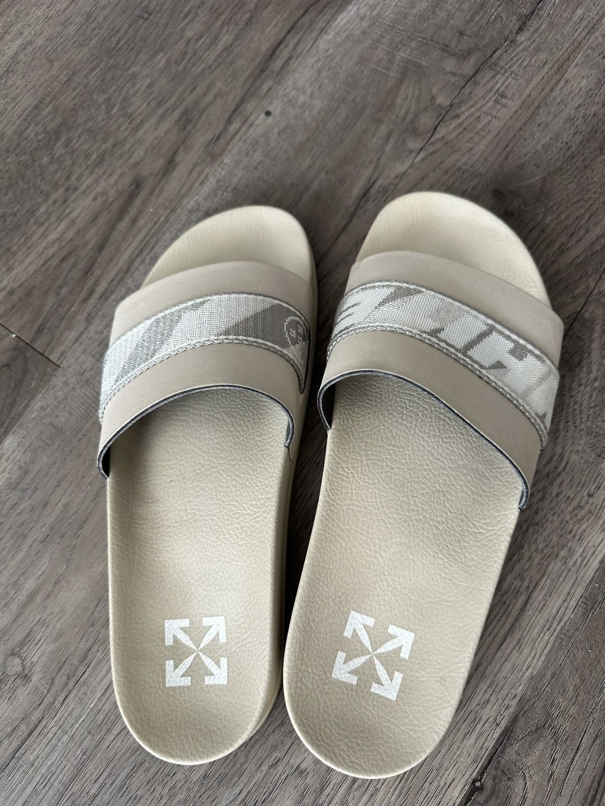 Off-White GRAY OFF-WHITE SLIDES Size US 11 / EU 44 - 3 Thumbnail