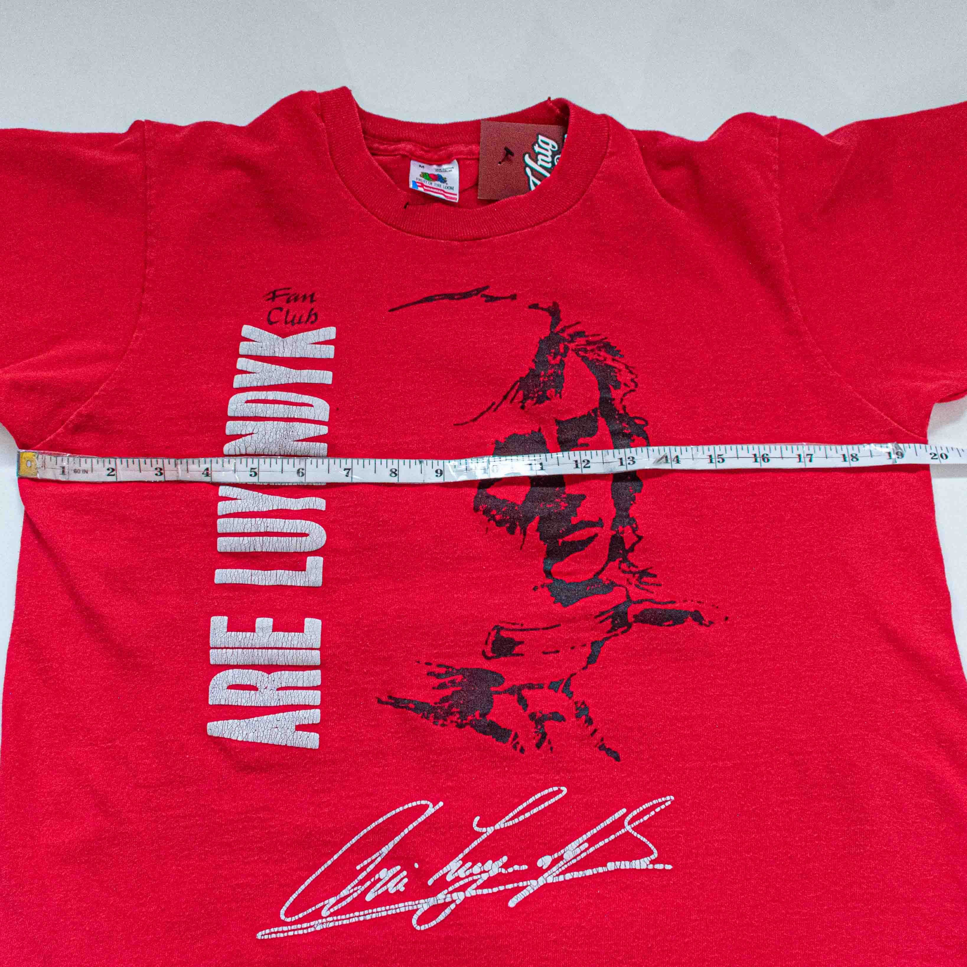 Vintage Arie Luyendyk Fan Club Racing T-Shirt Indycar VTG 90s Cars Size US M / EU 48-50 / 2 - 3 Thumbnail
