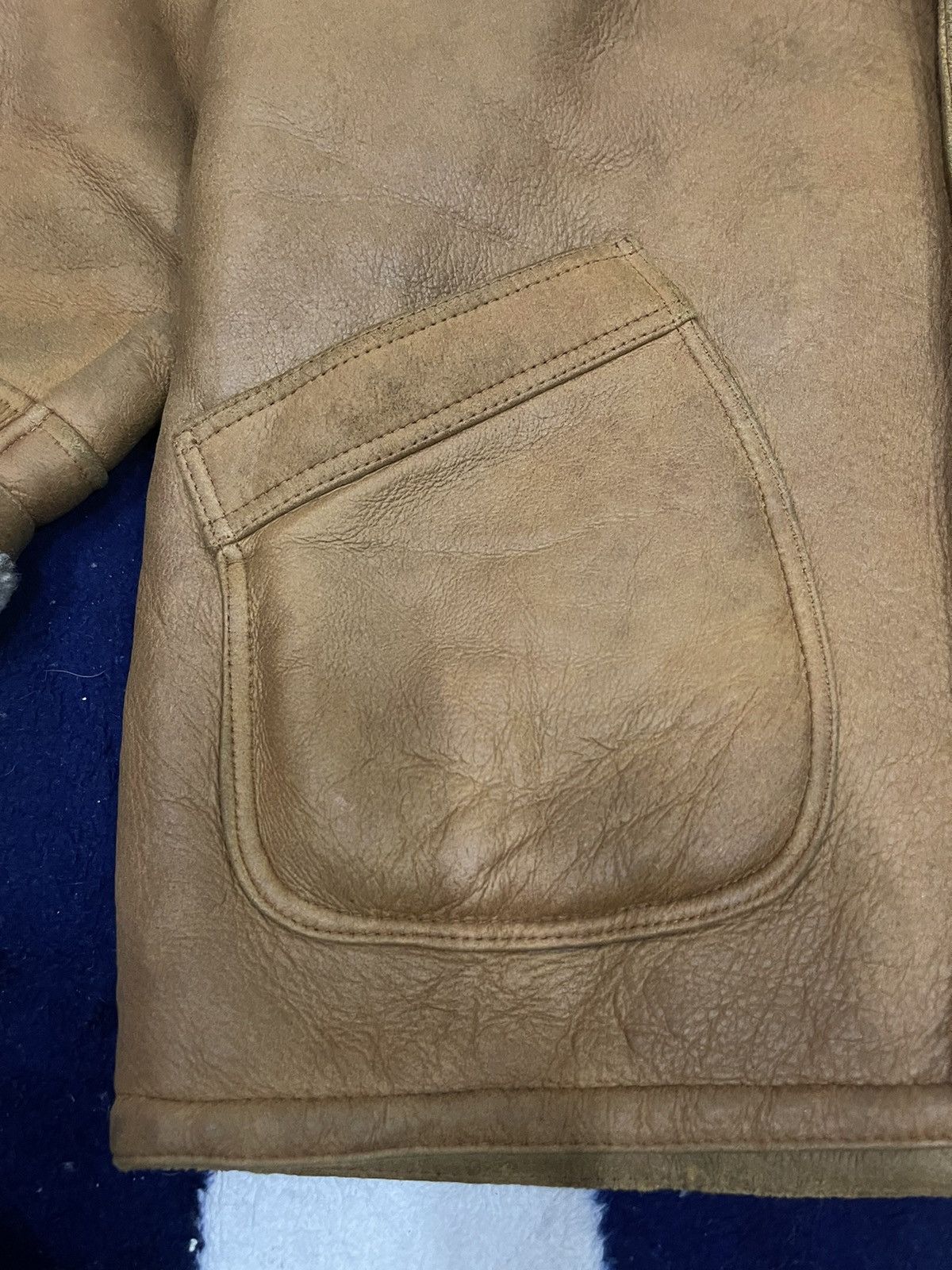 Japanese Brand Roberto Massini Leather Button Up Jacket (10) Size US XL / EU 56 / 4 - 10 Thumbnail