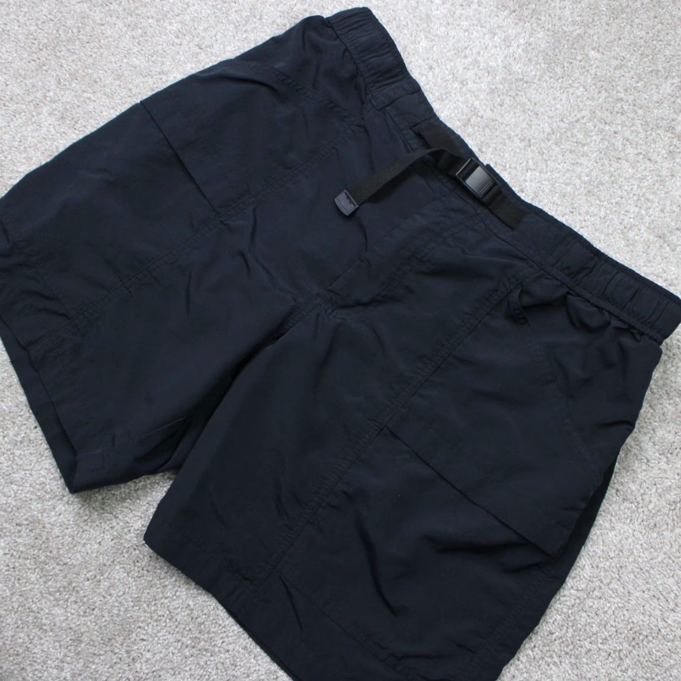 Eddie Bauer Eddie Bauer Shorts Mens Large Black Ripstop Tech Belted Cargo Vented Nylon Shortes? Size US 33 - 3 Thumbnail