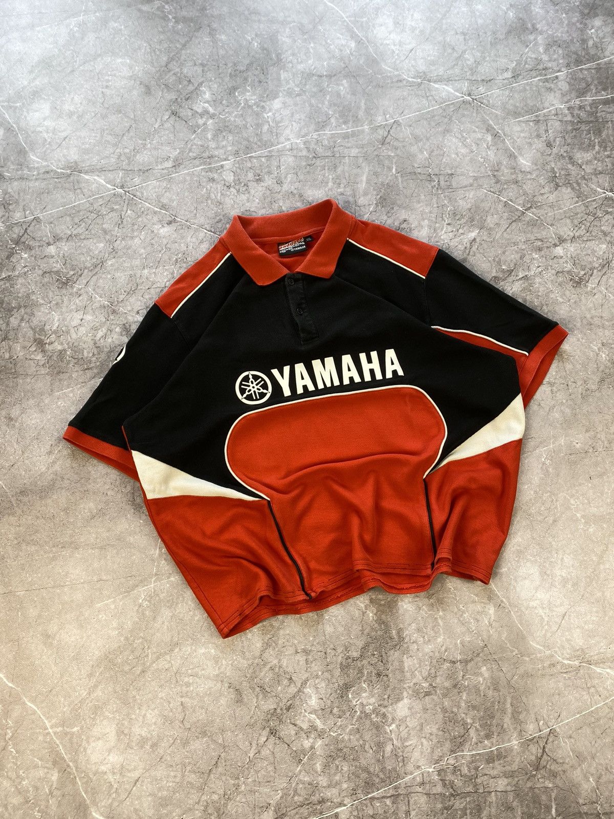 Vintage × Yamaha Vintage Yamaha Official Racing Polo Shirt Moto Tee Formula 1 Size US XL / EU 56 / 4 - 1 Thumbnail