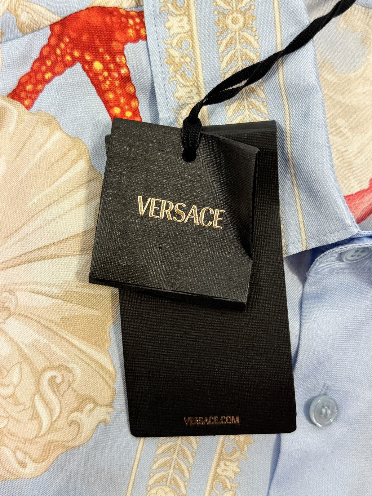 Versace SEASCAPE PRINT SILK SHIRT Size US L / EU 52-54 / 3 - 4 Thumbnail