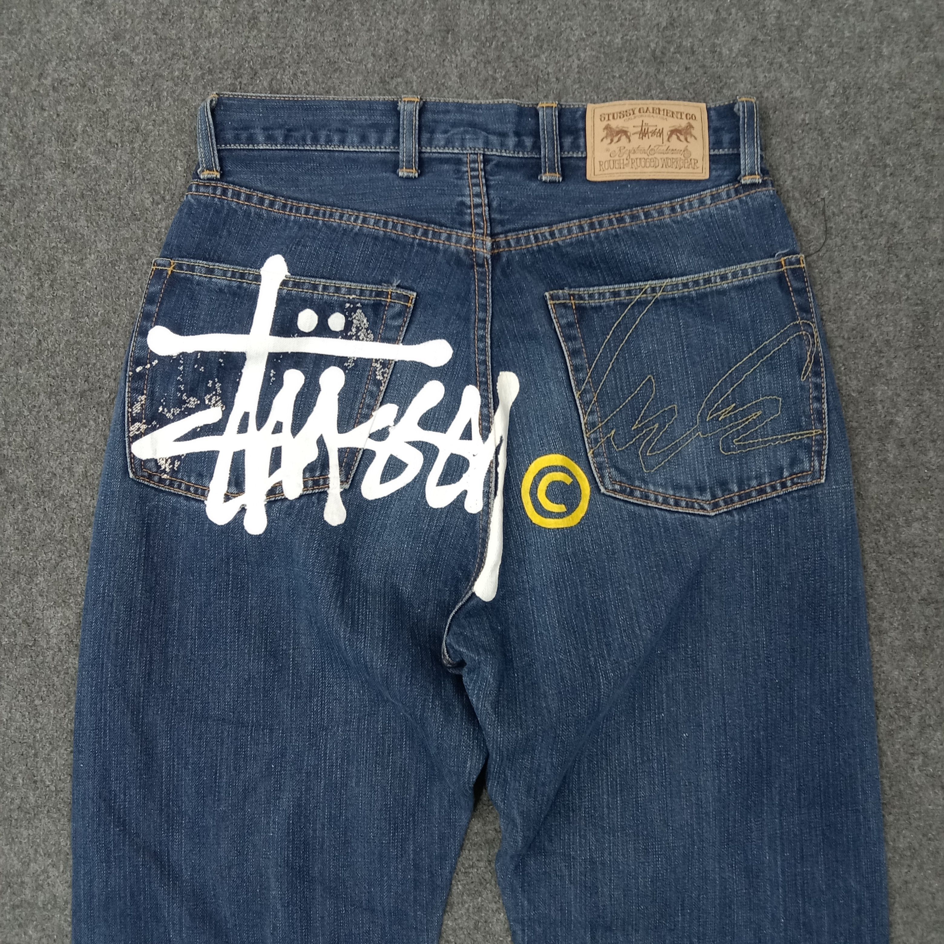 Stussy Stussy American Streetwear Style Denim Jeans C228N33 Size US 27 - 2 Thumbnail