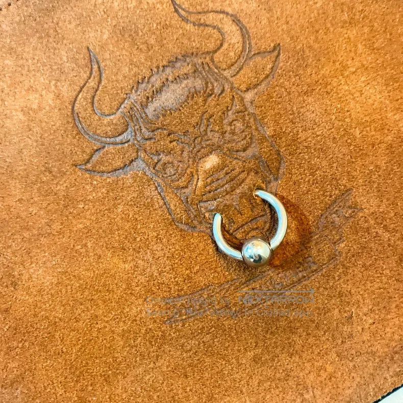 Jean Paul Gaultier Jean Paul Gaultier Bull Nose Ring Brown Leather Bag Crossb Size ONE SIZE - 4 Thumbnail