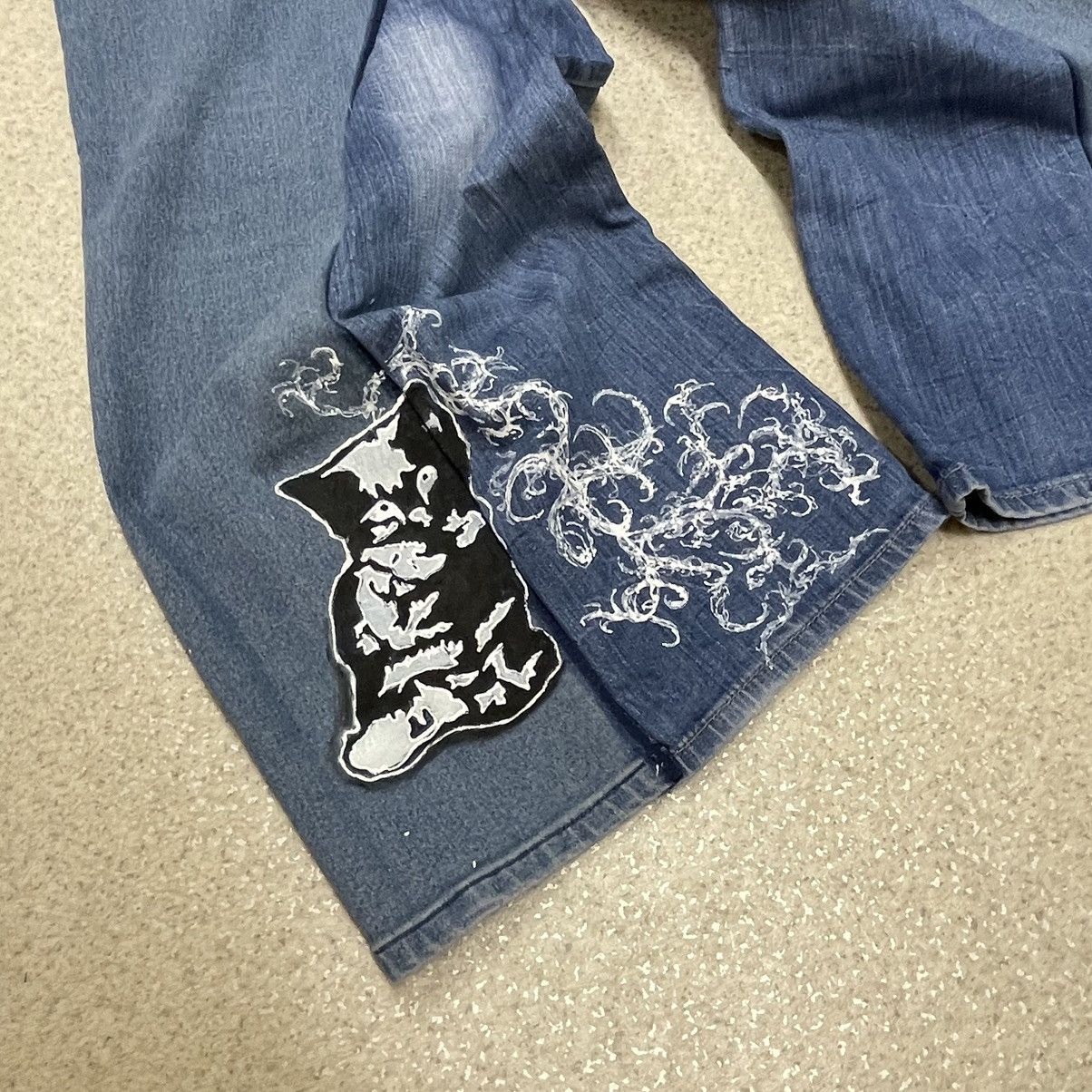 JNCO × Japanese Brand 💥rare wide streetwear handmade Pants 💥 Size US 31 - 6 Thumbnail