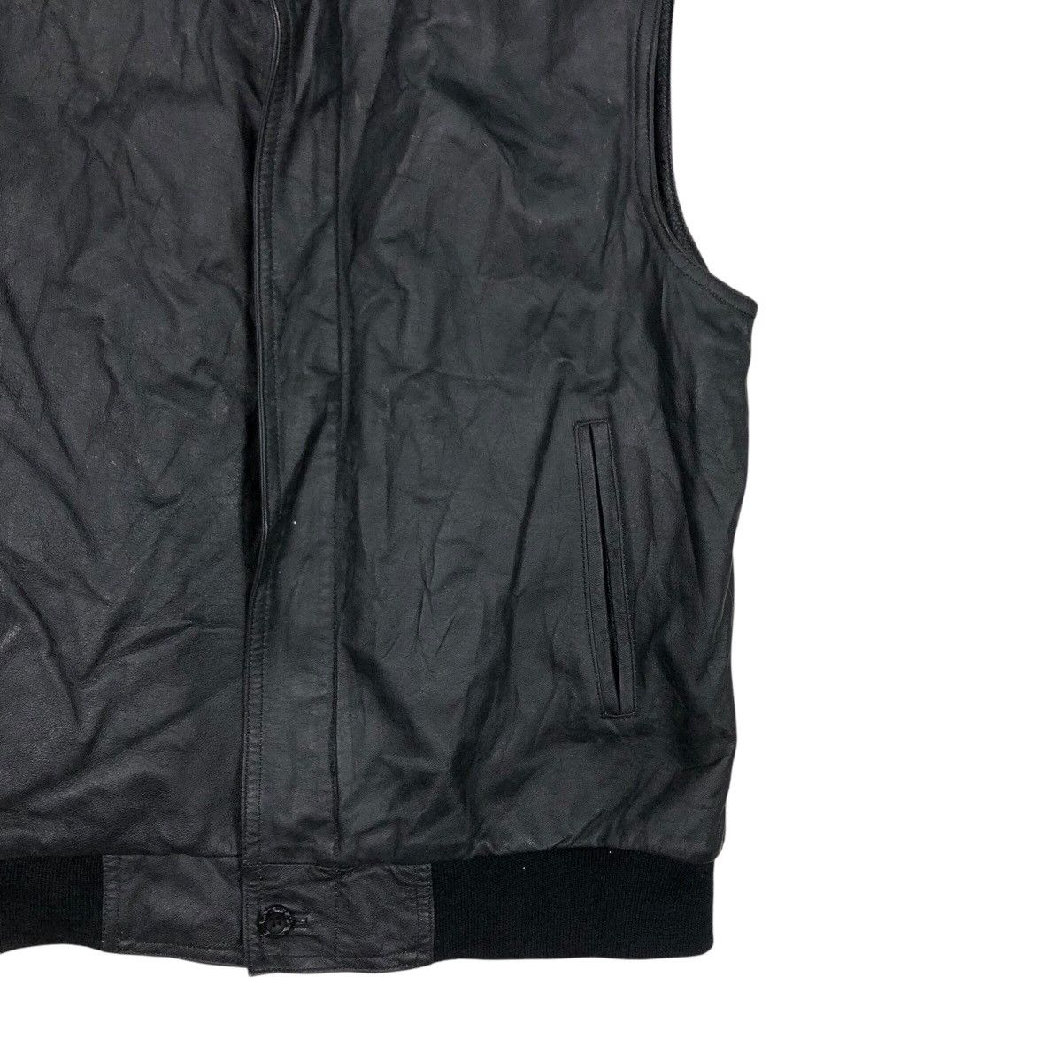 Japanese Brand × Vintage 📌Vintage Biker Wear Vest Jacket Friendly Word Size US M / EU 48-50 / 2 - 6 Thumbnail
