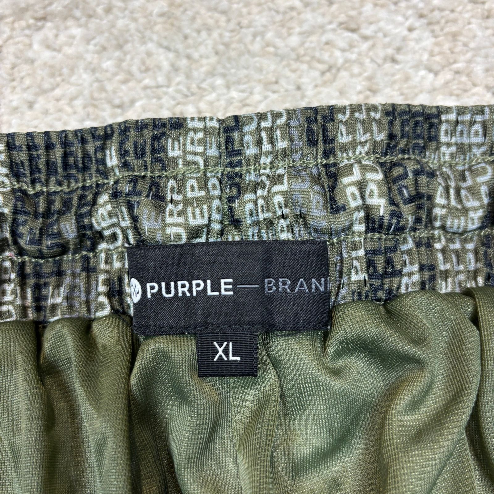 Purple Brand Purple Brand Green Camo Vertical Logo Shorts Men's XL Size US 34 / EU 50 - 3 Thumbnail
