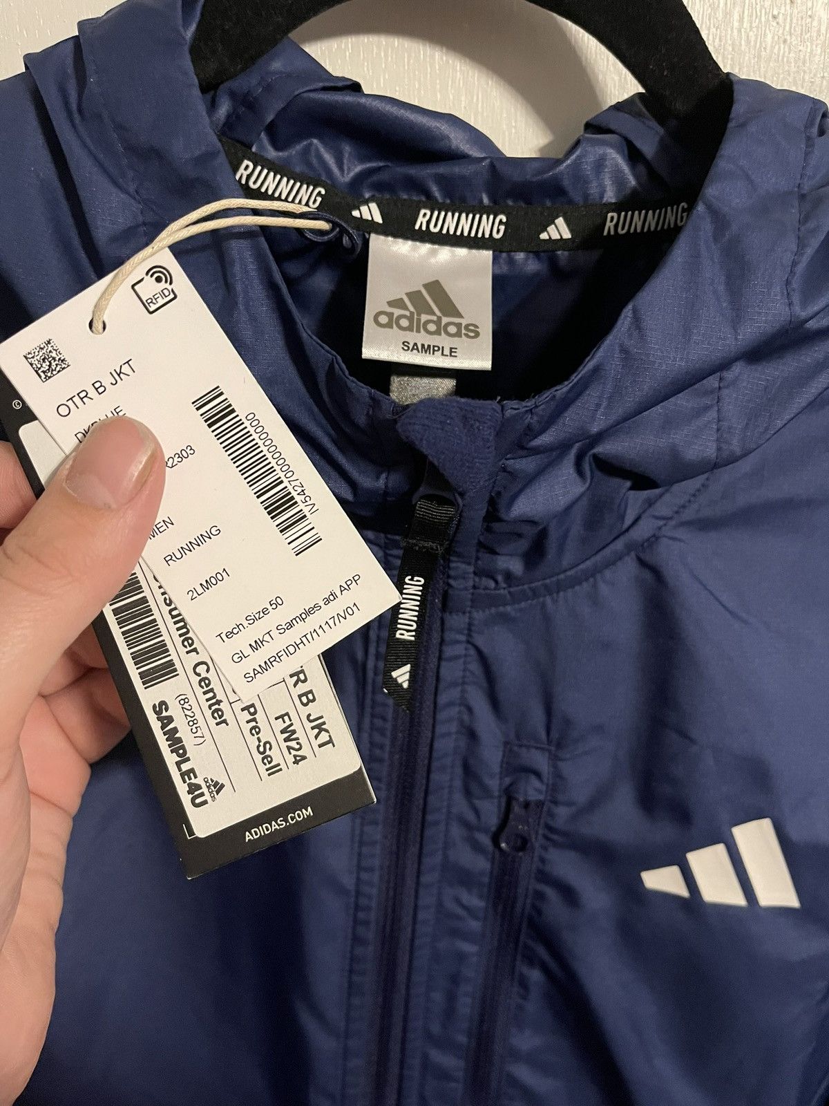 Adidas Adidas Sample Running Jacket Size US M / EU 48-50 / 2 - 3 Thumbnail