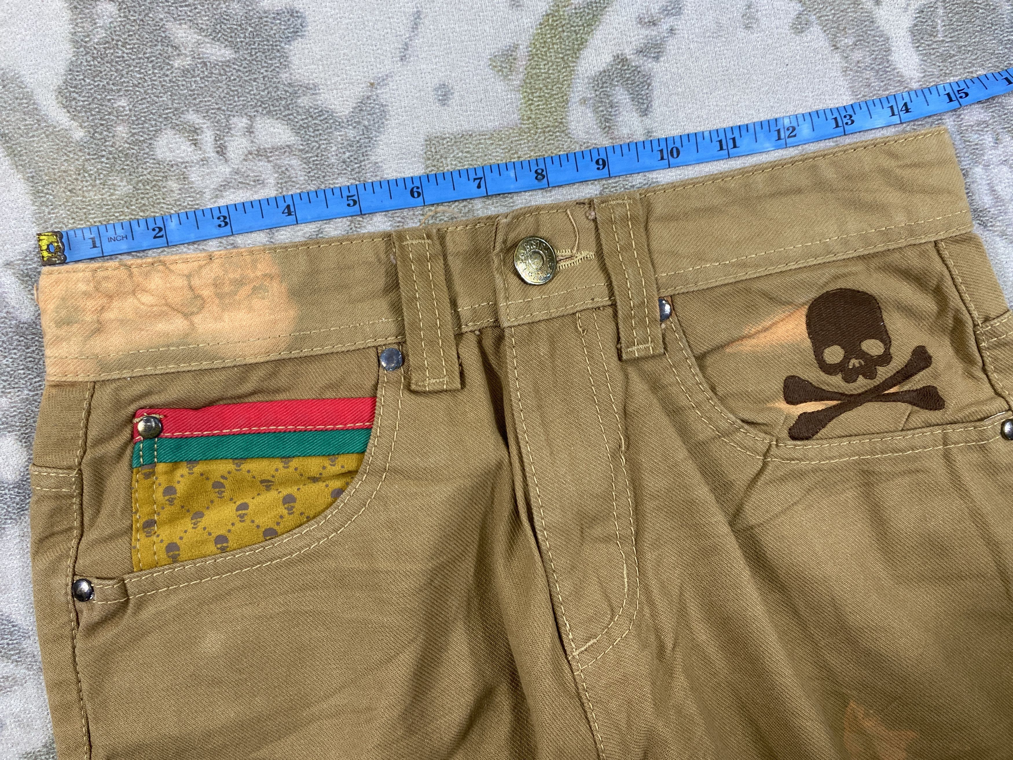 Japanese Brand Brown Vintage Grf Jeans 29x29 Denim- JN3777 Size US 29 - 5 Thumbnail