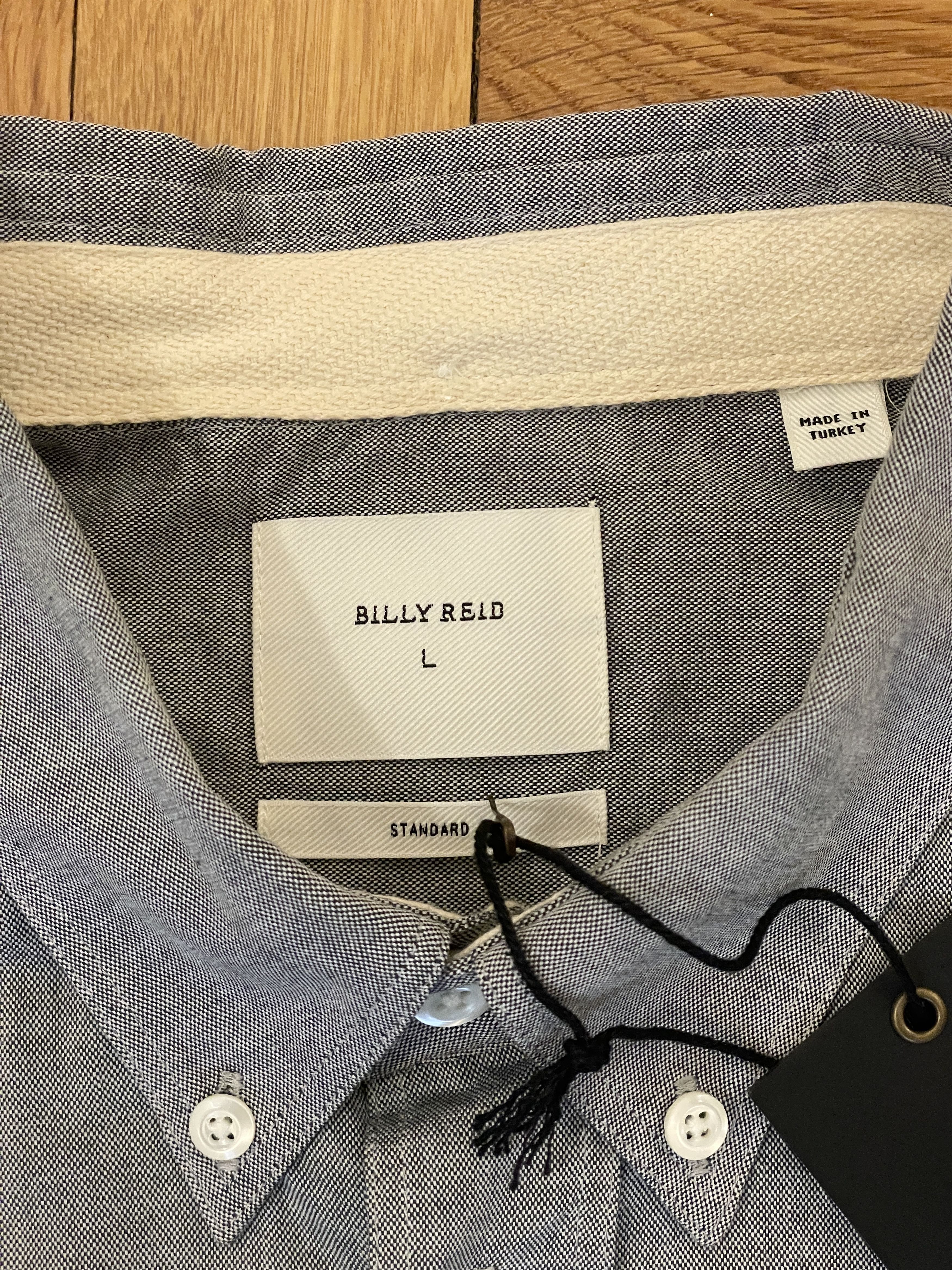 Billy Reid Arnie Oxford Shirt Size US L / EU 52-54 / 3 - 3 Thumbnail
