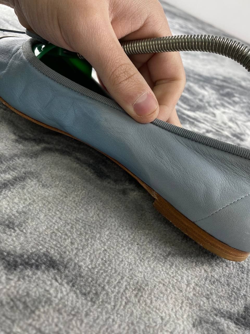 Chanel Chanel Leather Ballet Flats Women 38 Blue Size US 8 / IT 38 - 9 Thumbnail