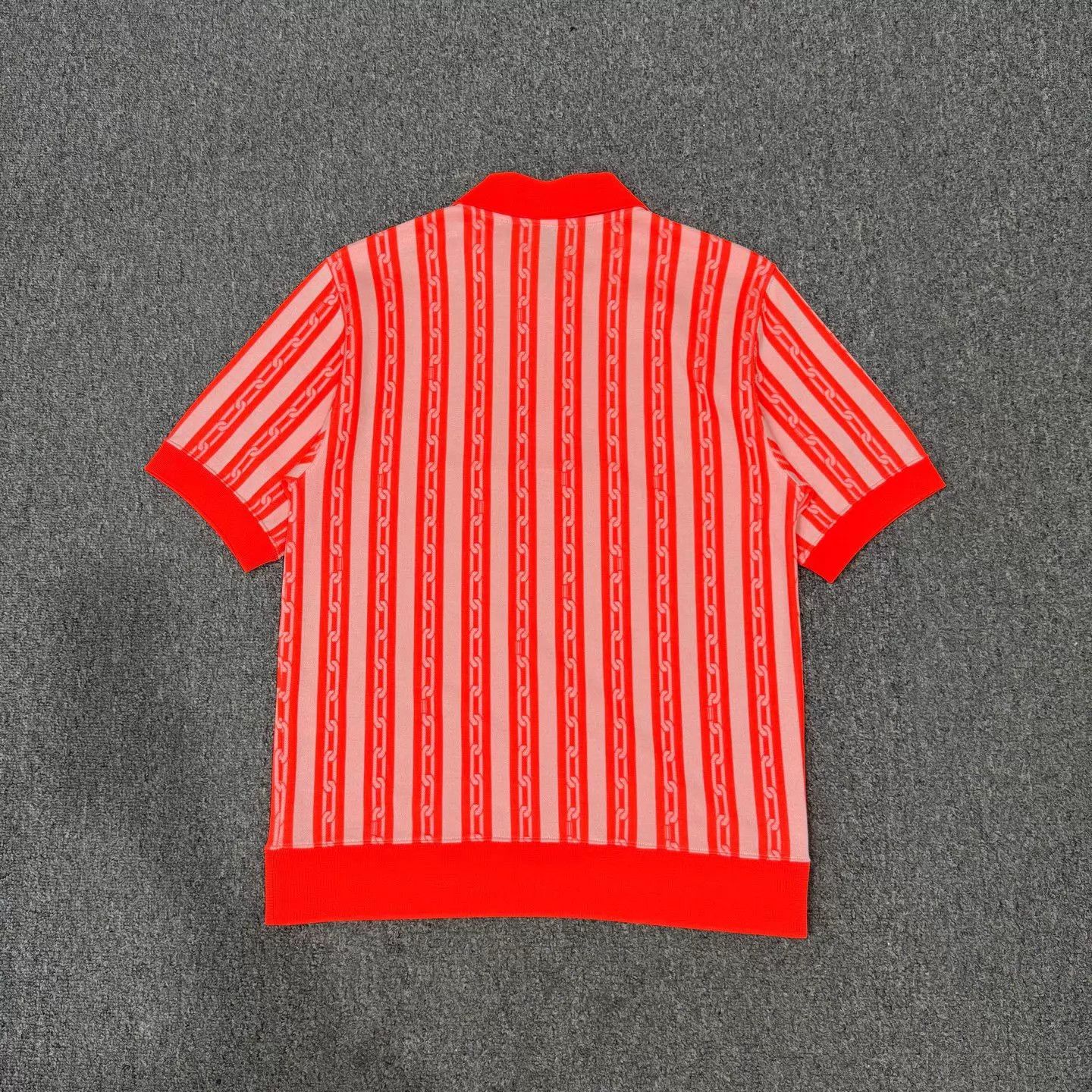 Louis Vuitton LV Orange Allover Print Lock SS Polo M Size US M / EU 48-50 / 2 - 2 Thumbnail