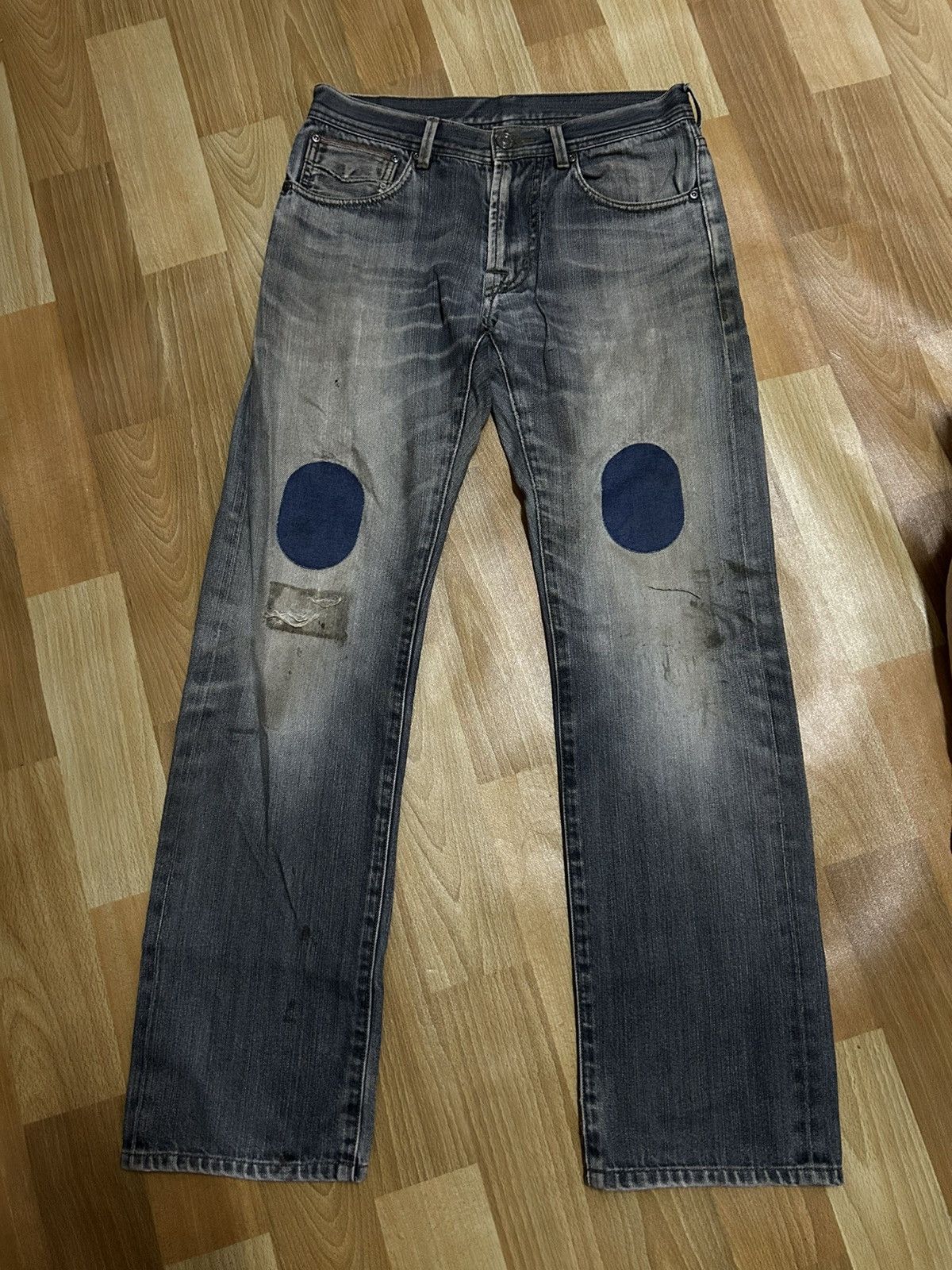 Burberry × Designer 💥BURBERRY LONDON PATCH DISTRESSED Size US 29 - 1 Thumbnail