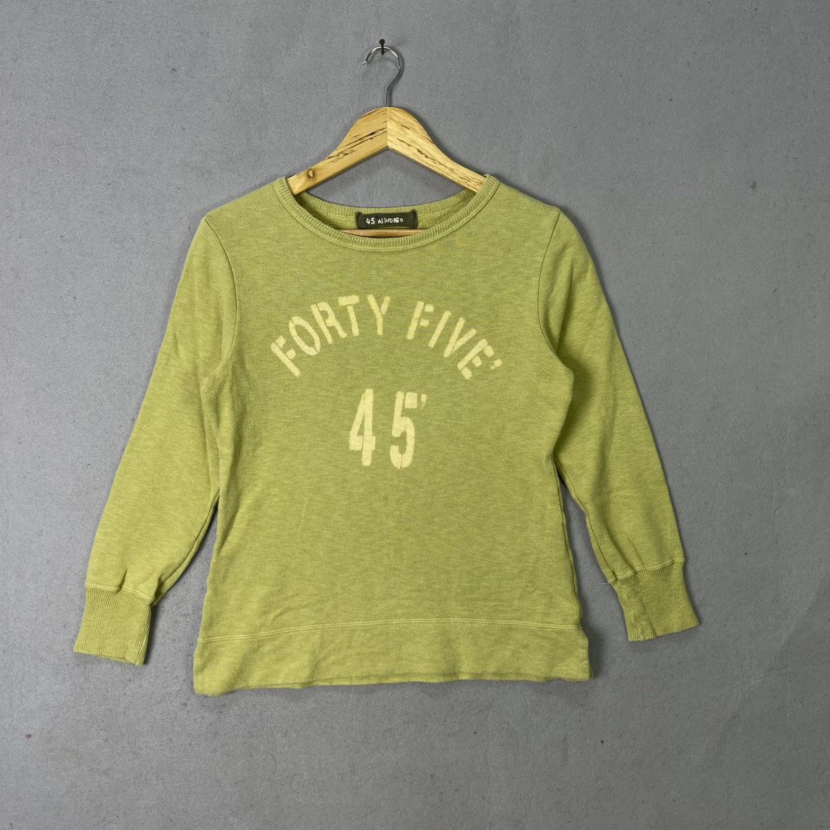 45rpm 90s 45R Indigo “Forty Five 45” Crewneck Sweatshirt Size S / US 4 / IT 40 - 1 Thumbnail