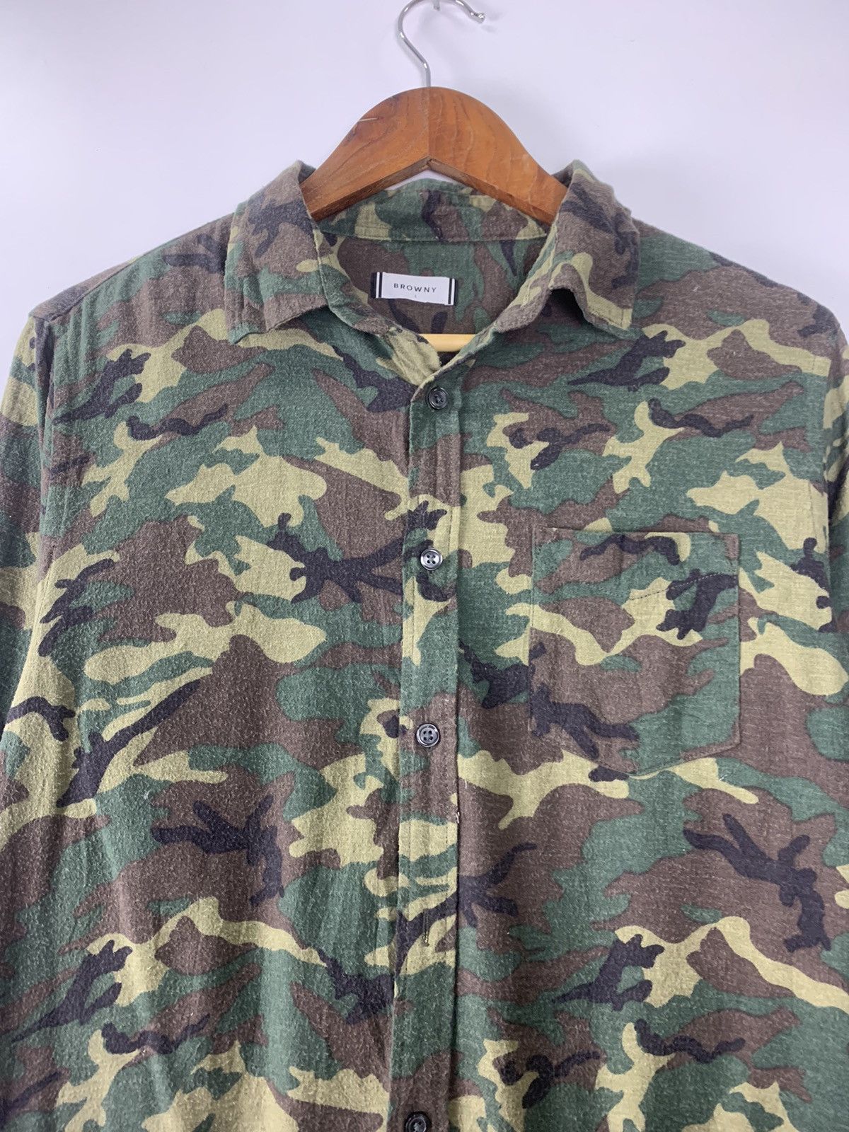 Japanese Brand Browny Camo button up Size US L / EU 52-54 / 3 - 3 Thumbnail