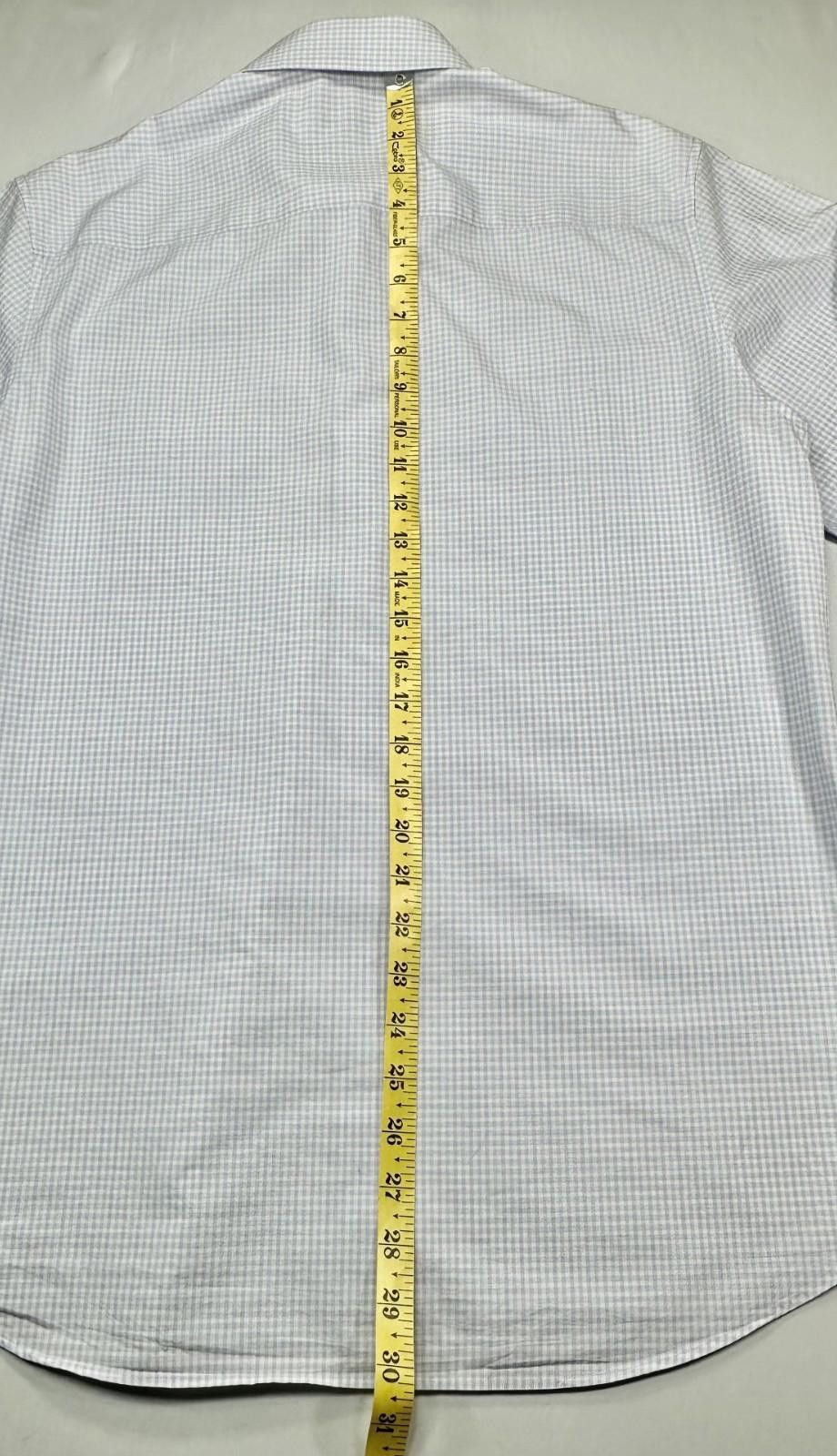 Calvin Klein Calvin Klein Checked Pockets Long Sleeve Button Down Blue M Size US M / EU 48-50 / 2 - 7 Thumbnail