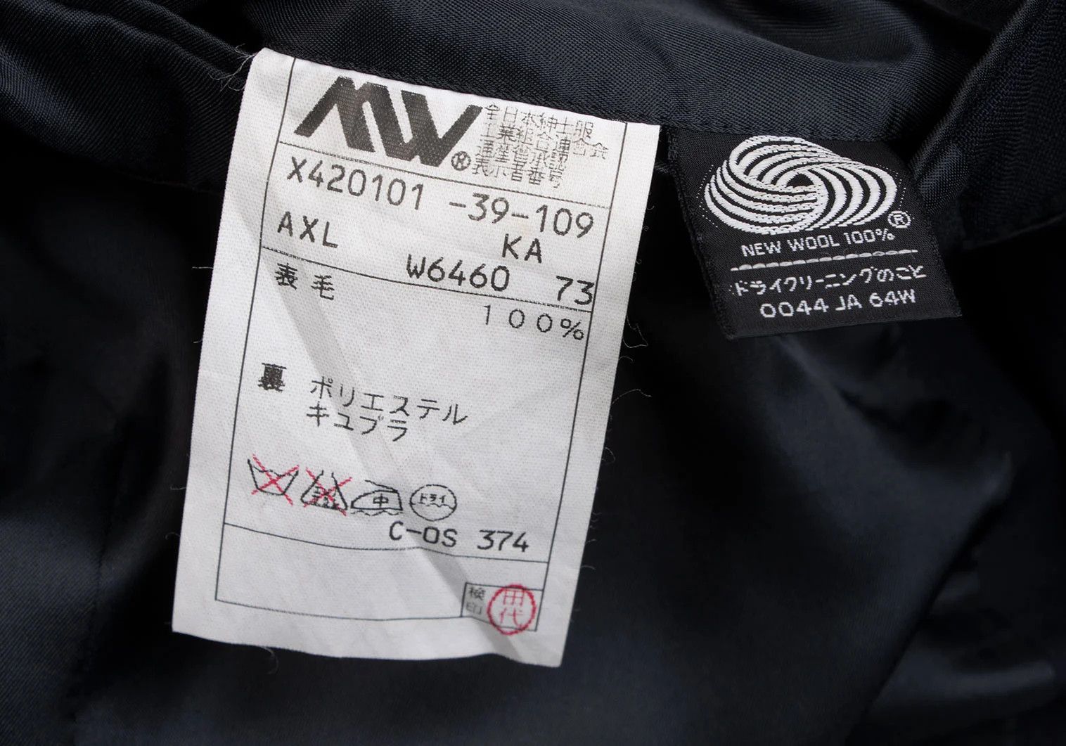 Yohji Yamamoto Yohji Yamamoto DURBAN Wool Tailored Jacket Navy M Size US M / EU 48-50 / 2 - 19 Thumbnail