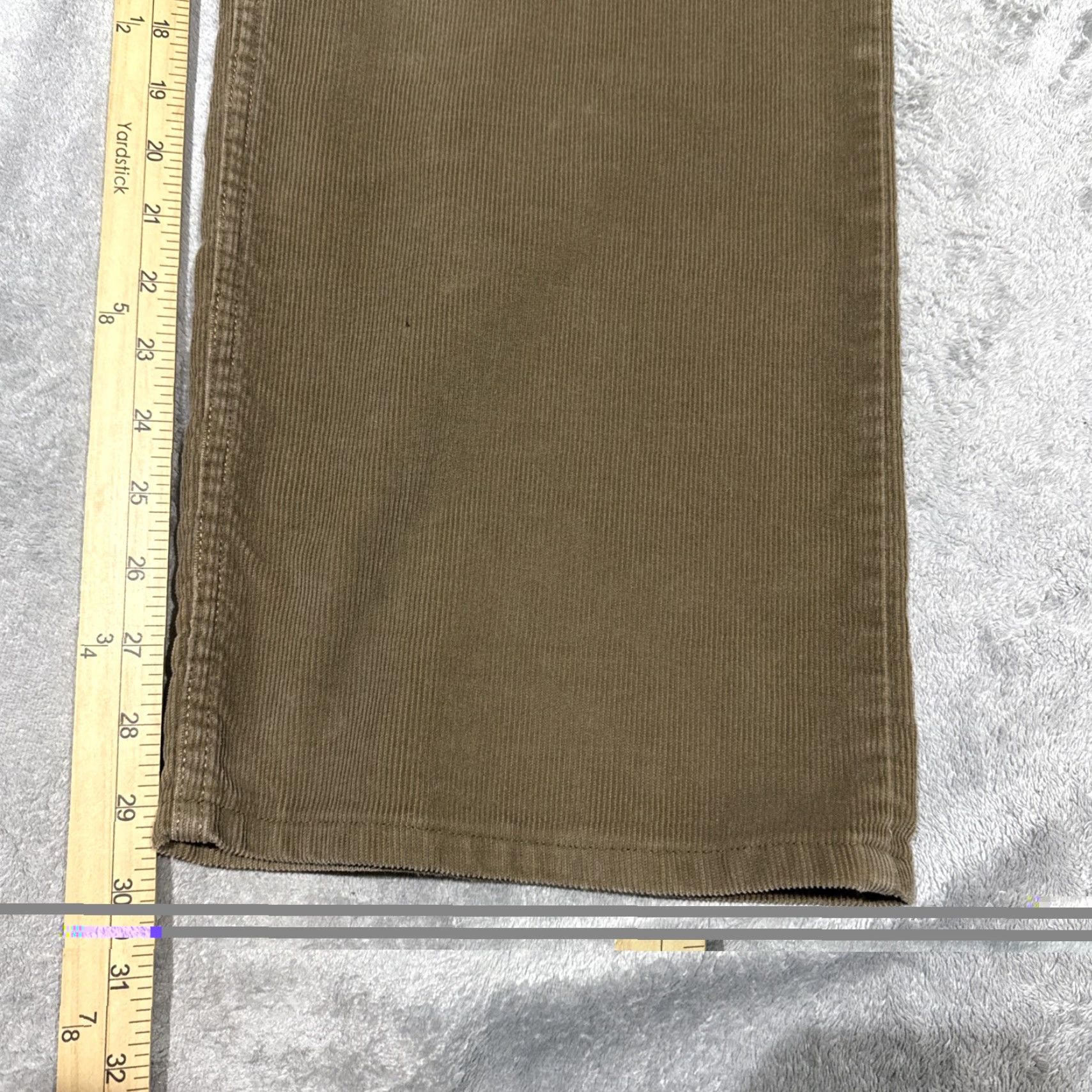 Levi's Levi's 549 Pants Men's 38x30 Brown Corduroy Jeans Straight leg Low Loose Mid Rise 5-Pocket Zip Wash Cotton Regular Inseam 30" (All Seasons) Mens Size US 38 / EU 54 - 5 Thumbnail