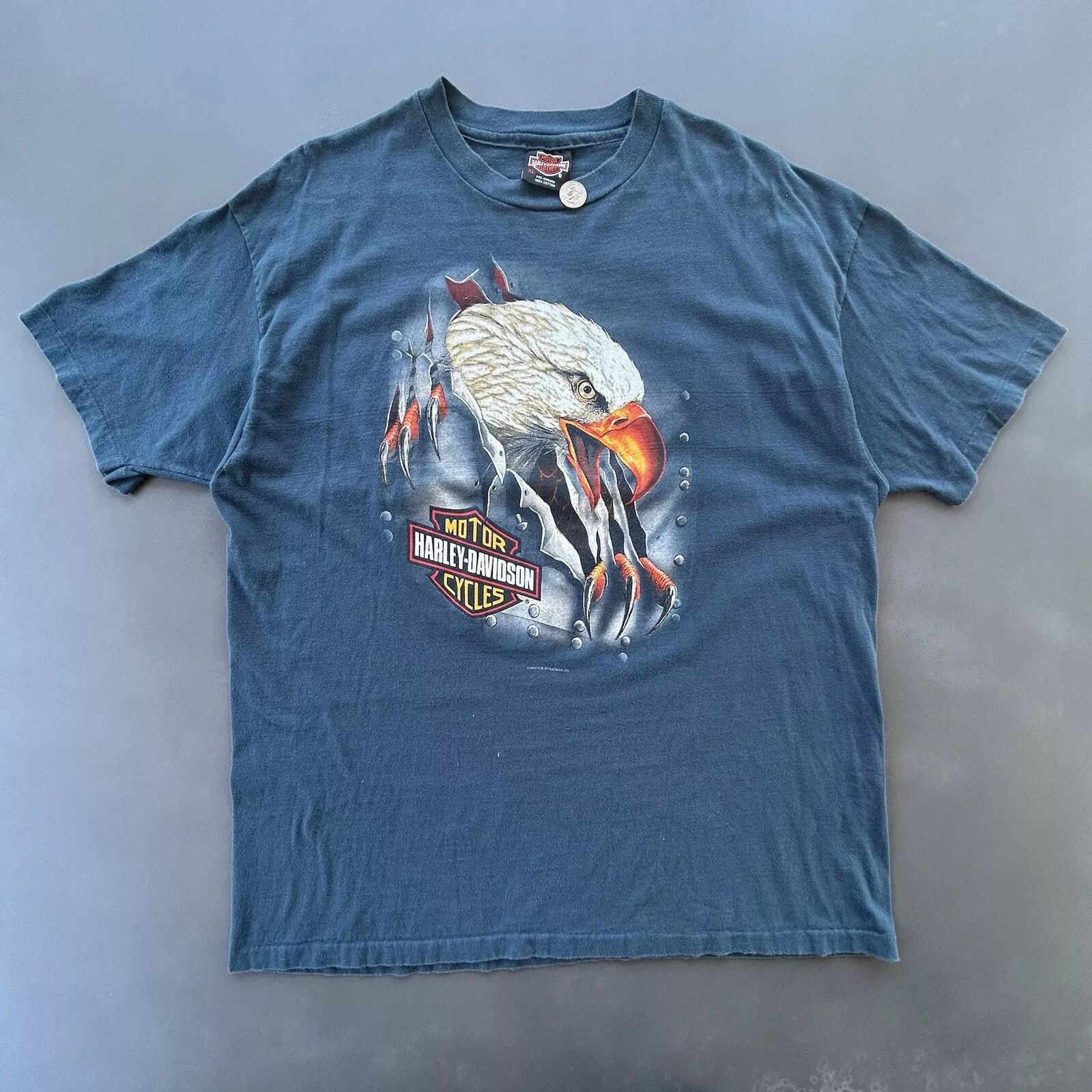 Harley Davidson Vintage Harley Davidson Shirt Adult Extra Large 90s Size US XL / EU 56 / 4 - 2 Thumbnail
