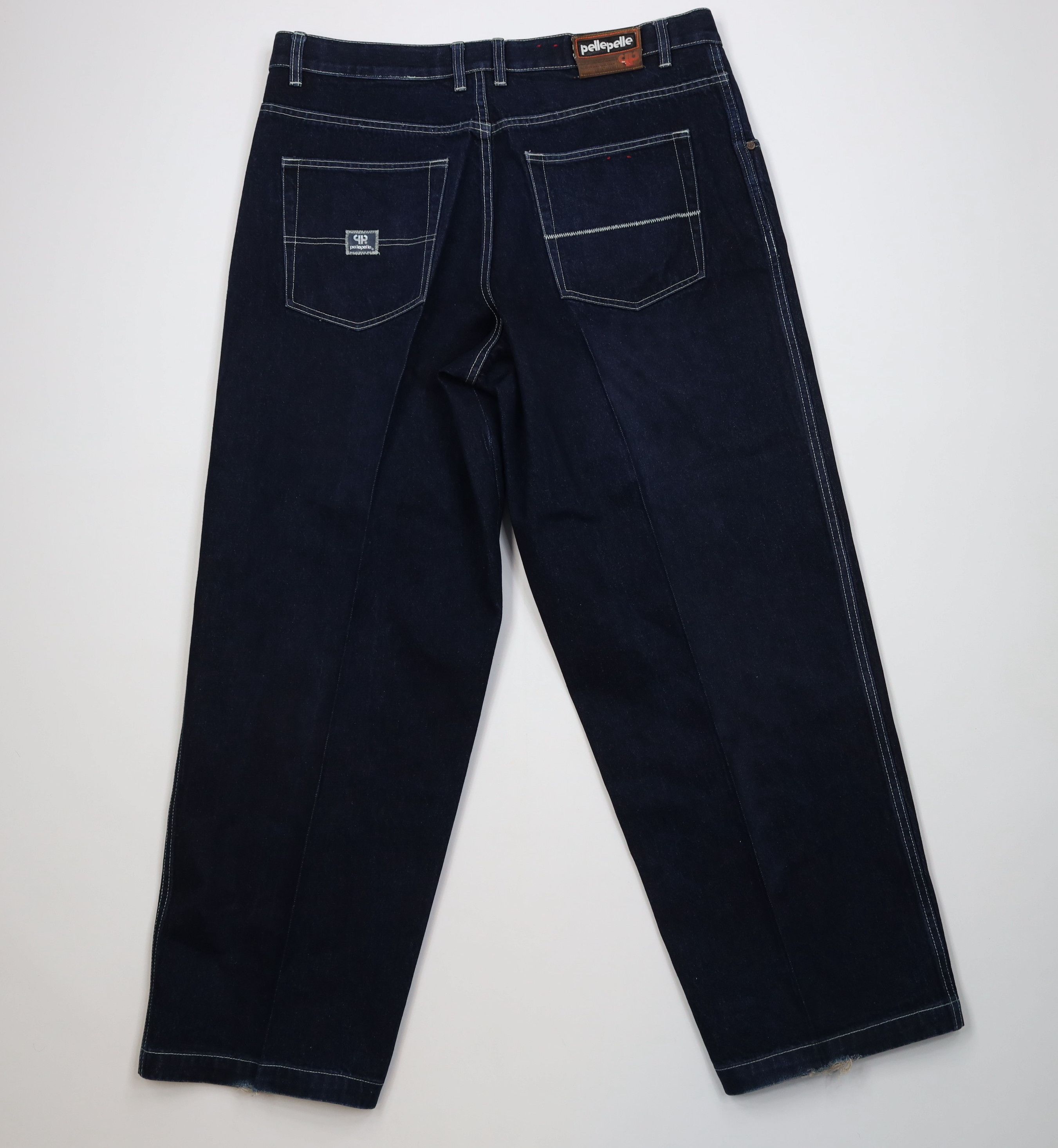 Pelle Pelle Vintage 90s Y2K Pelle Pelle Wide Leg Denim Jeans Size US 40 / EU 56 - 10 Thumbnail