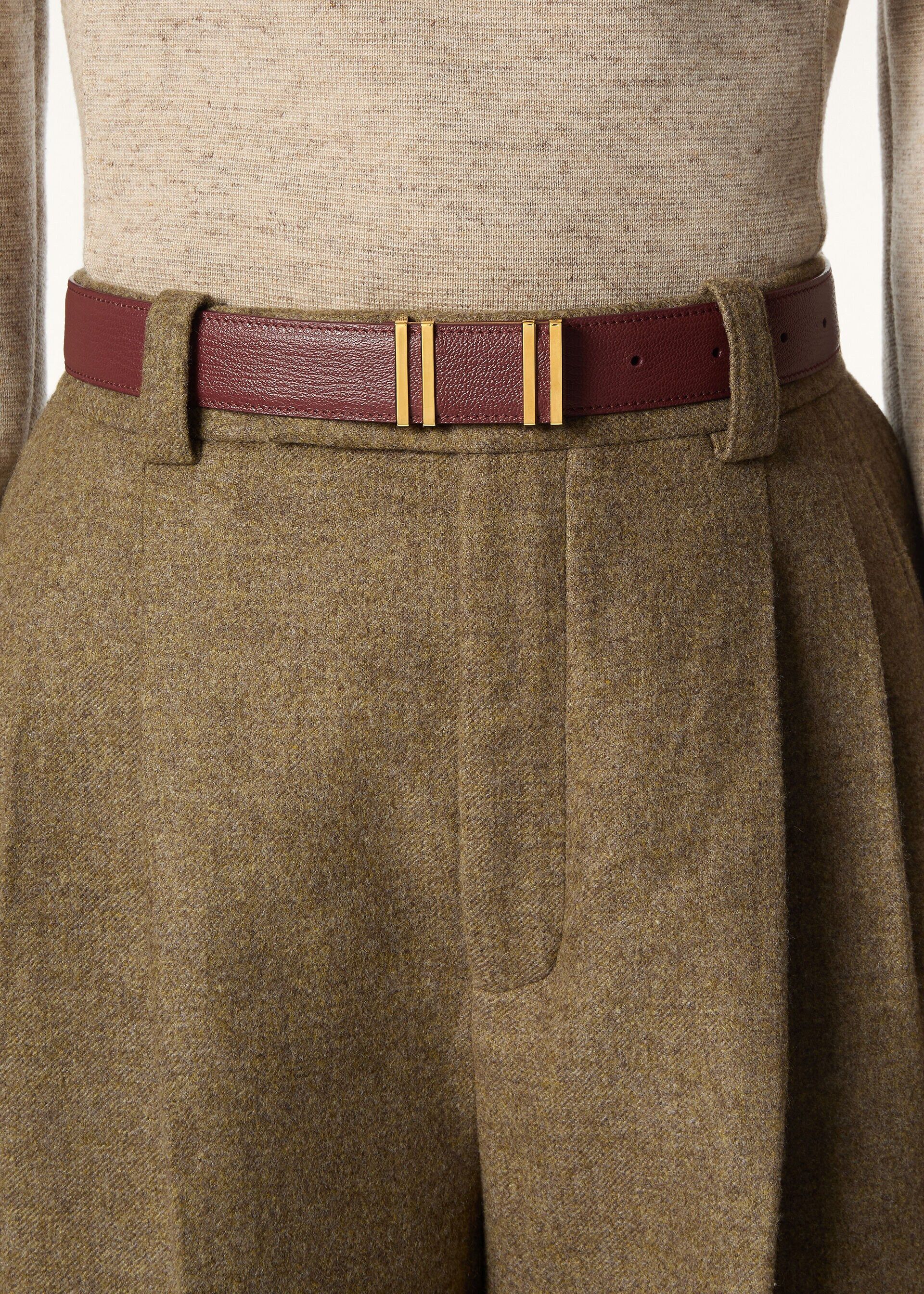 Loro Piana os11x0426 FAR1535 Size: OS / Ponticello Belt in Glazed Moka Size ONE SIZE - 3 Thumbnail