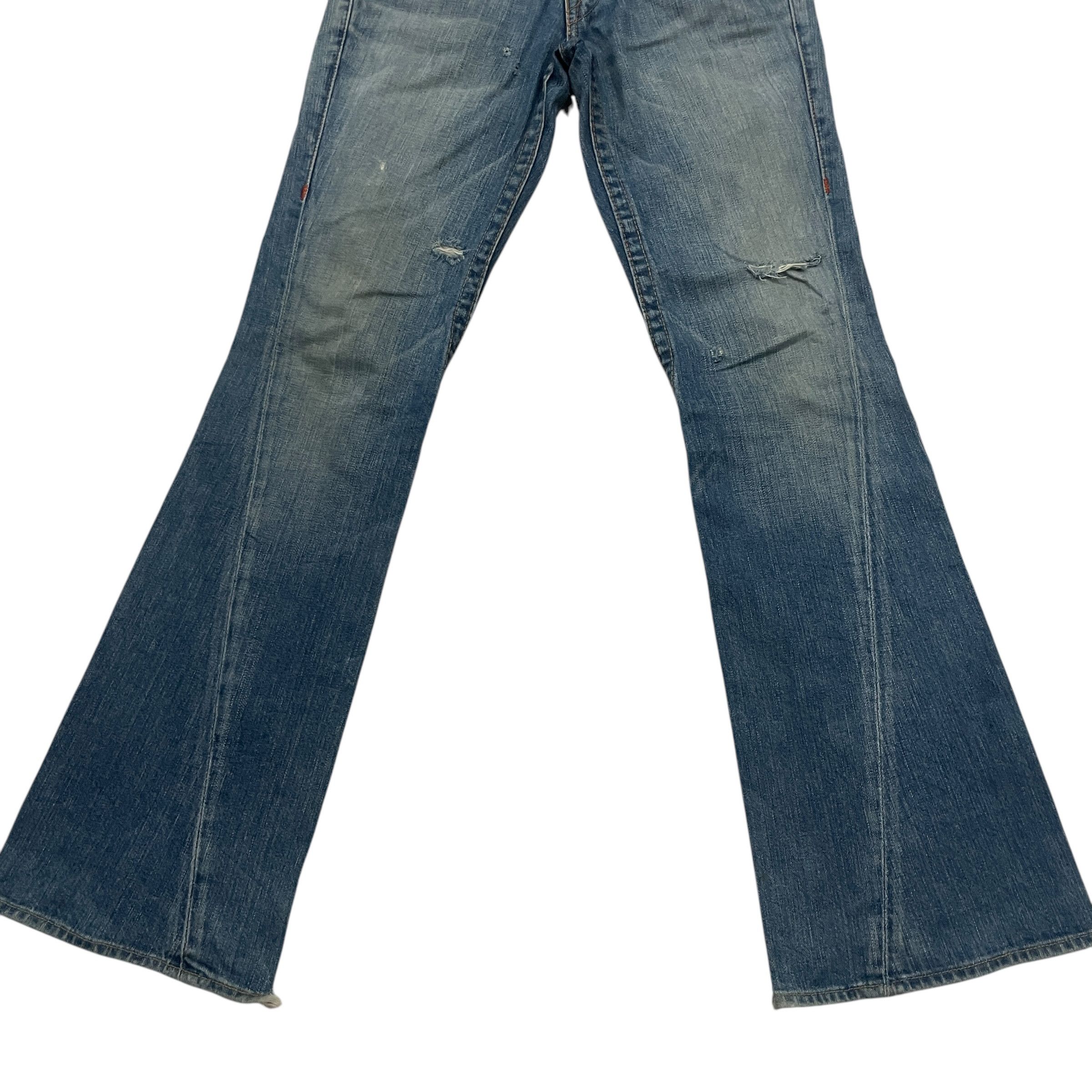 True Religion Vintage 90s True Religion Flare Distressed Denim Size 31" - 4 Thumbnail