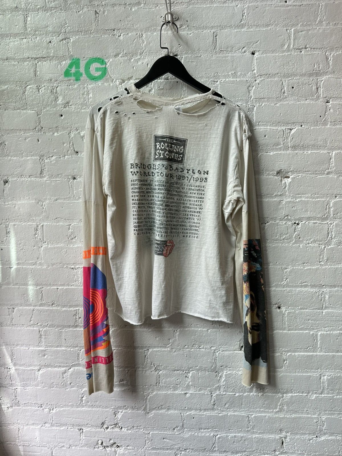 Vintage VINTAGE ROLLING STONES GRAPHIC LONG SLEEVE Size US XL / EU 56 / 4 - 2 Thumbnail