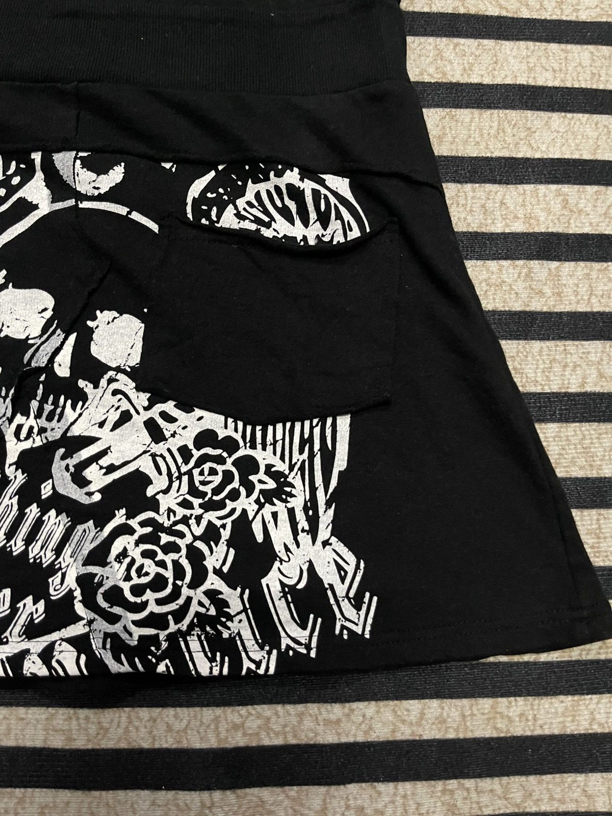 If Six Was Nine 2000s L.G.B STYLE M.K.R SKULL HOODIE MINI DRESS RARE DESIGN Size M / US 6-8 / IT 42-44 - 14 Thumbnail