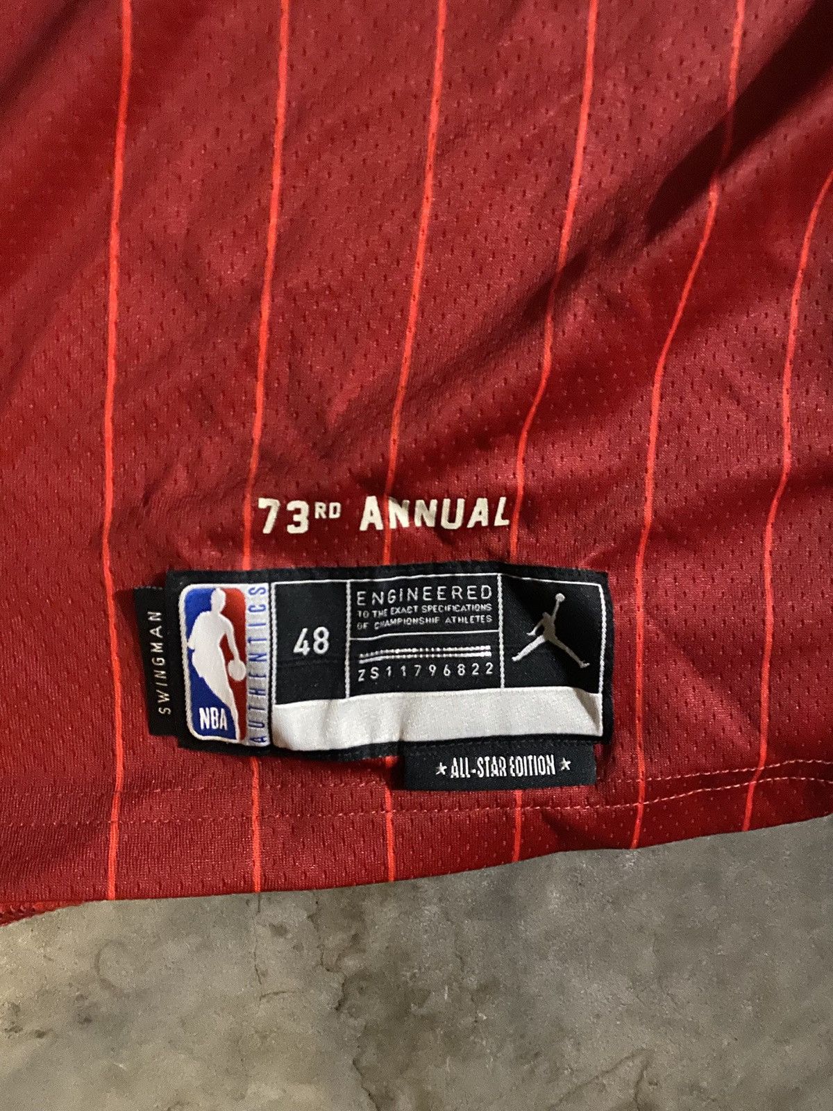 Jordan Brand Vintage Nike NBA Jersey Giannis All Star Red Jersey Size US L / EU 52-54 / 3 - 2 Thumbnail