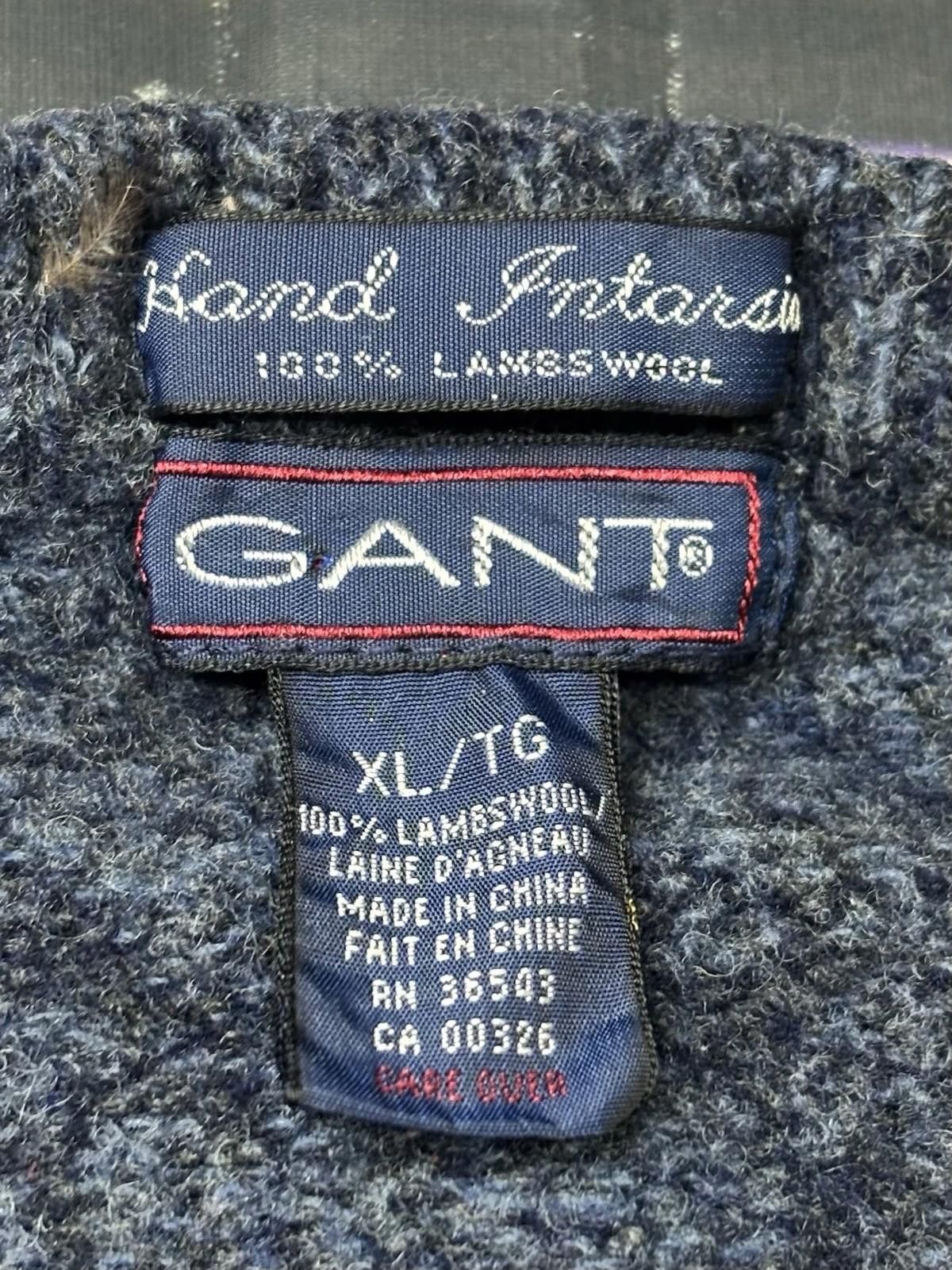 Gant VTG Gant Sweater Mens L Lambswool Hand Intarsia Geometric Size US L / EU 52-54 / 3 - 2 Thumbnail