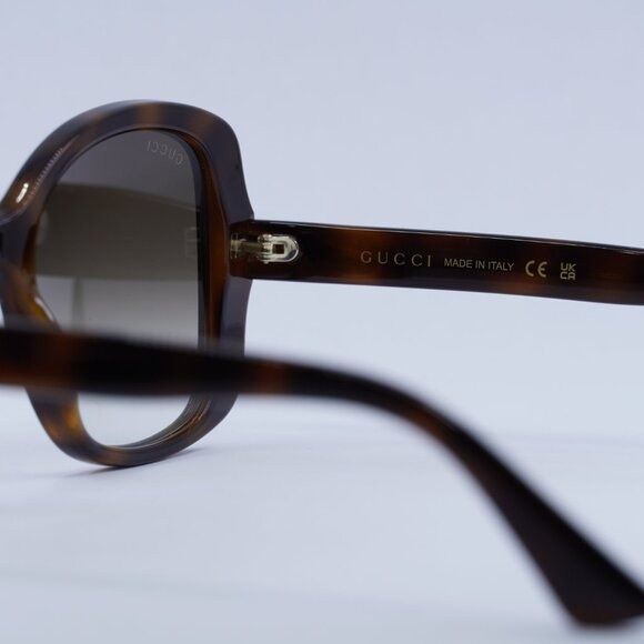Gucci Gucci GG0762S 002 Sunglasses Havana Square Frame, Brown Size ONE SIZE - 6 Thumbnail