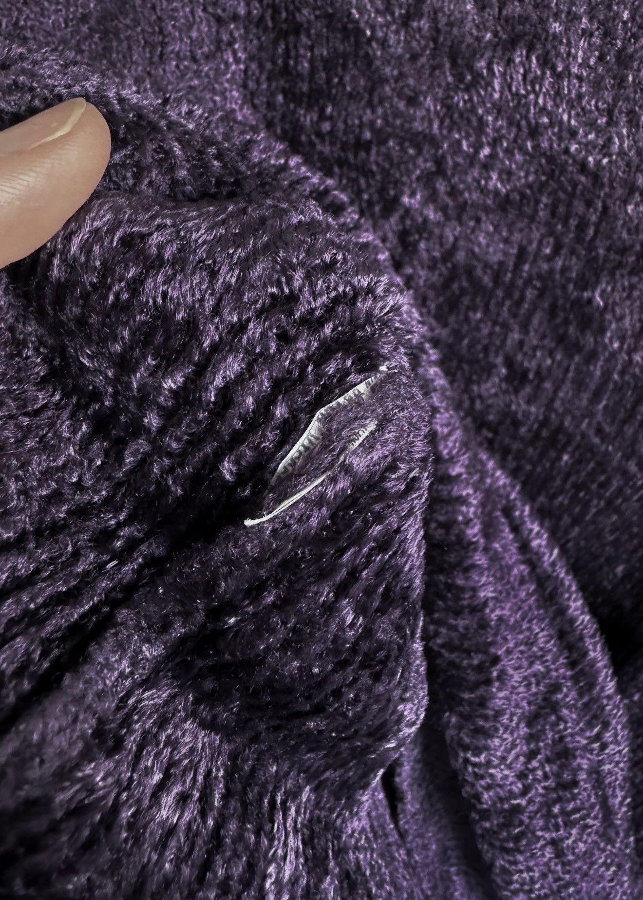 Gucci Gucci Vintage Purple Eggplant Chenille Turtleneck Sweater Size L / US 10 / IT 46 - 5 Thumbnail