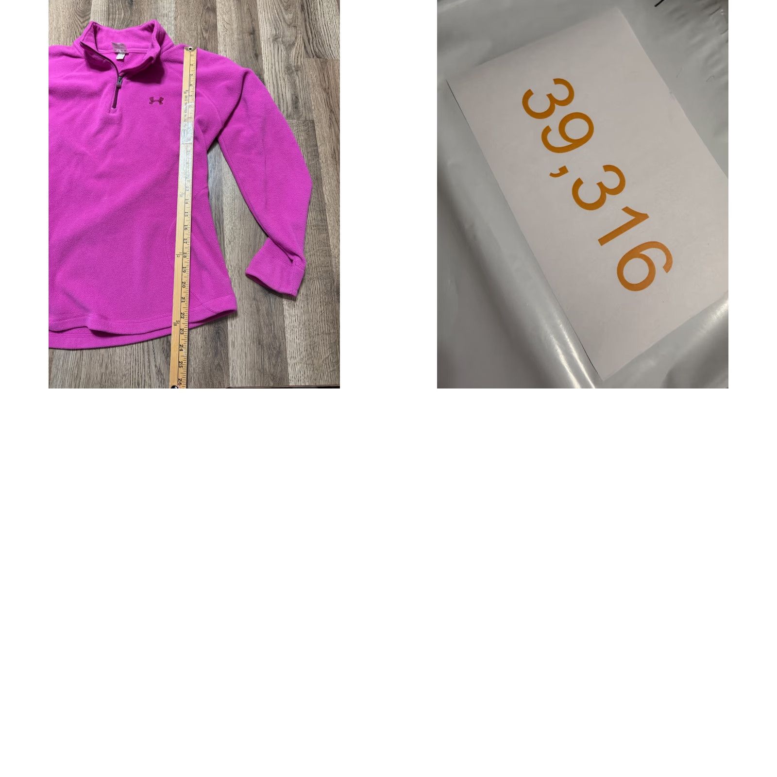 Under Armour Under Armour Sweater Womens Size M Pink 1/4 Zip Pullover Fleece Logo Pullover Size M / US 6-8 / IT 42-44 - 8 Thumbnail