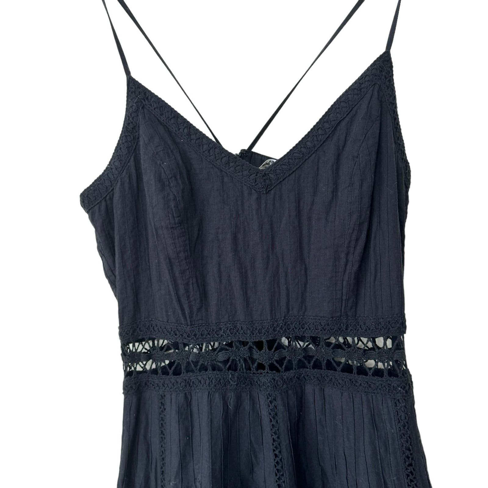 LoveShackFancy LOVESHACKFANCY Edith Crochet Lace Victorian Midi Dress Size S / US 4 / IT 40 - 8 Thumbnail