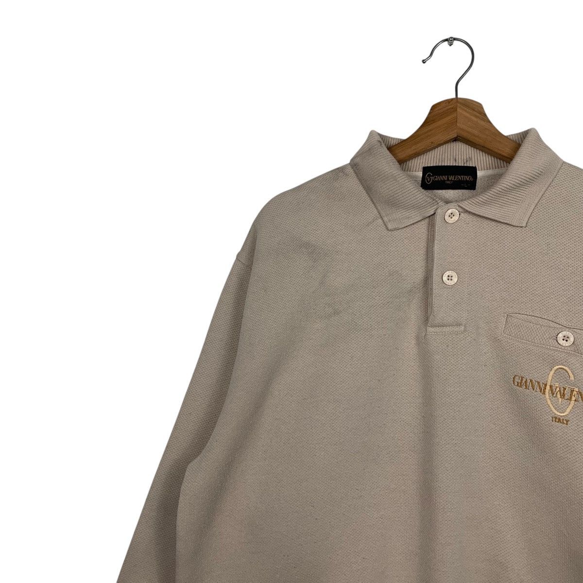Gianni Valentino GIANNI VALENTINO Single Pocket Polo Sweatshirt #1685-C75 Size US L / EU 52-54 / 3 - 6 Thumbnail