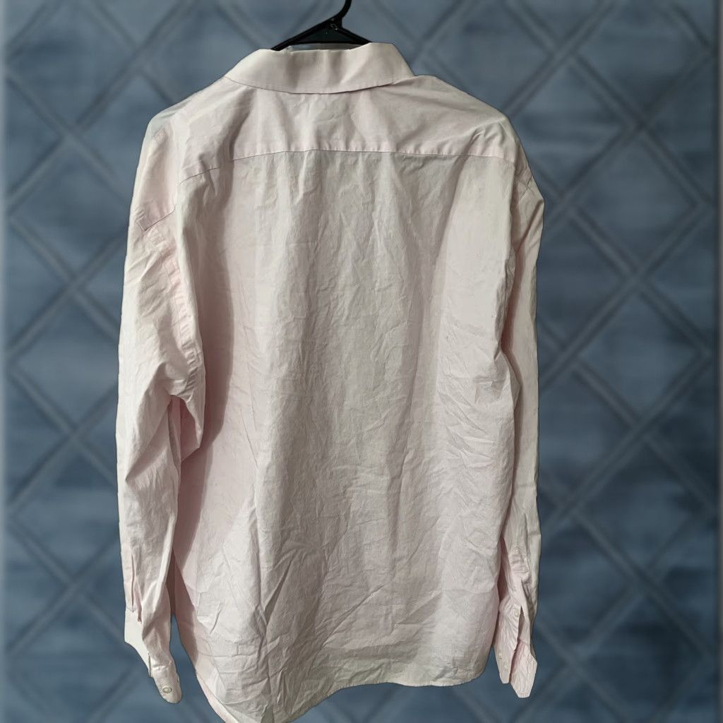 Express Express Button Up Shirt Mens 2XL Modern Fit L/S Casual Pink Solid XXL Size US XXL / EU 58 / 5 - 1 Thumbnail