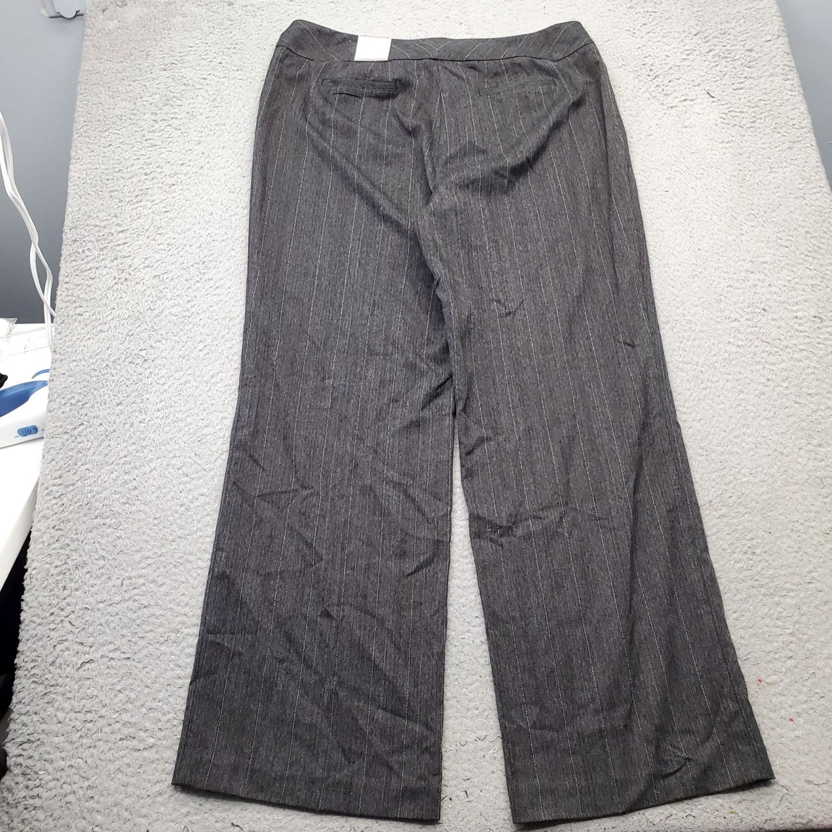 Vintage Chico's Trouser Pants Womens XL Multi Stretch Pinstriped Ultimate Fit Straight Pant Shirt? Size 40" / US 18 - 2 Thumbnail