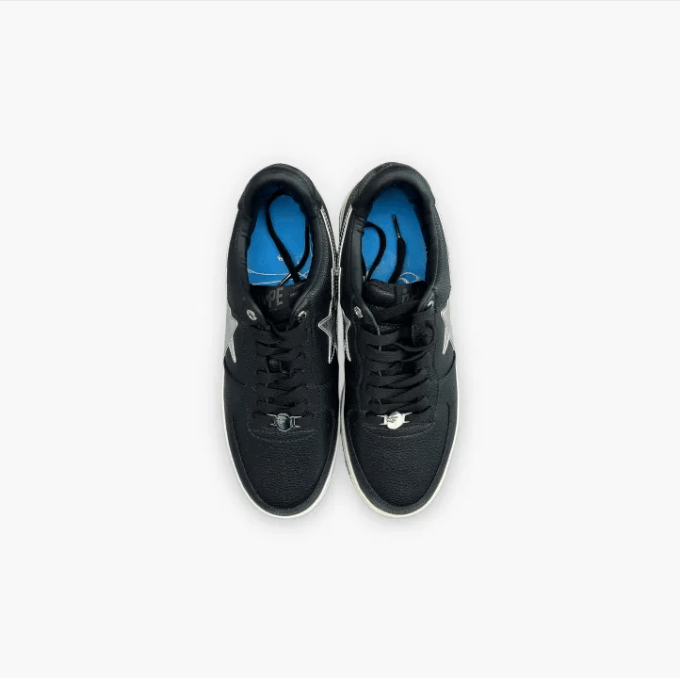 Bape ABATHINGAPE low cut board shoes for men, black and white Size US 11 / EU 44 - 6 Thumbnail