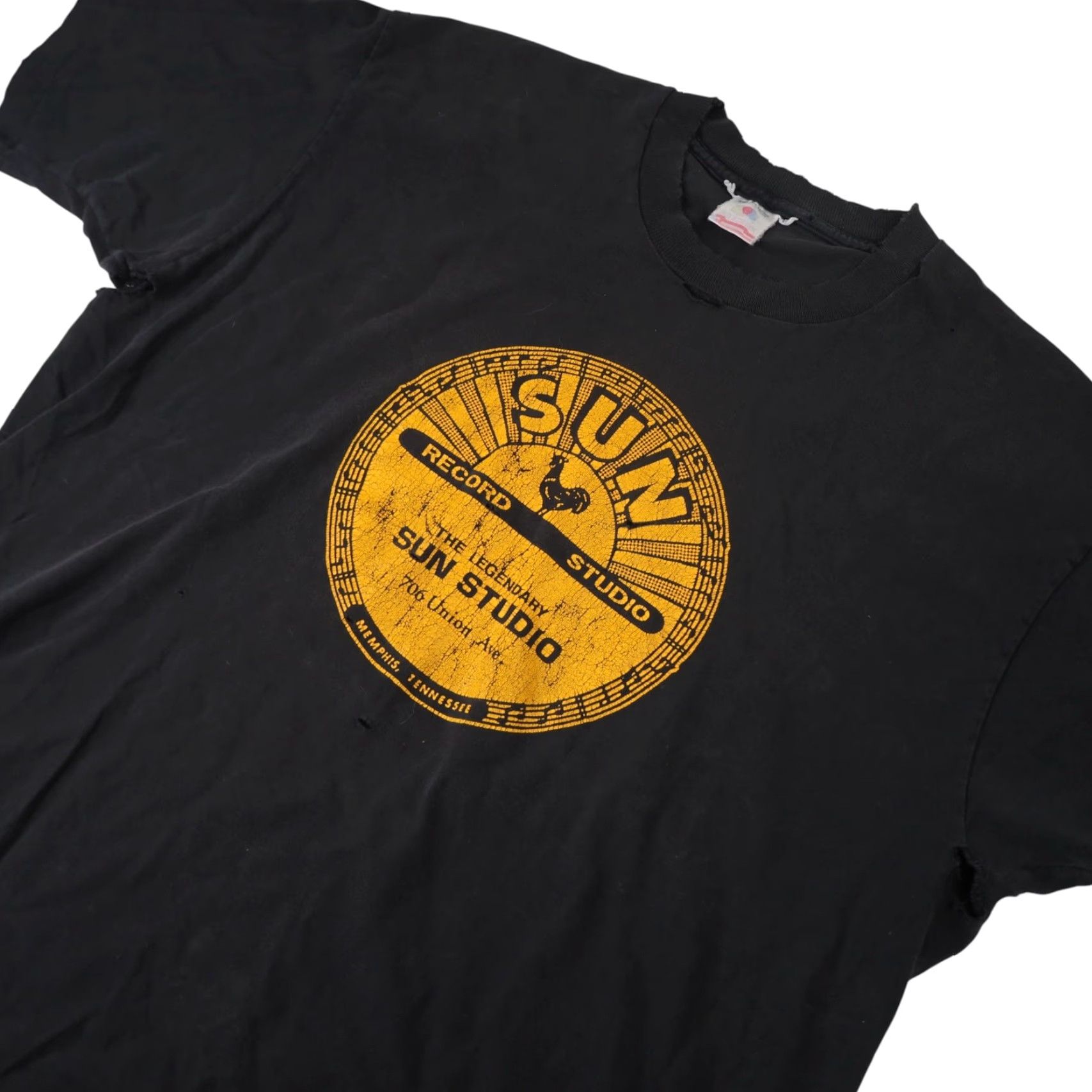 Vintage VINTAGE Distressed Sun Studio Graphic T Shirt Men's XL Black Sun Studio Graphic Tee Size US XL / EU 56 / 4 - 2 Thumbnail