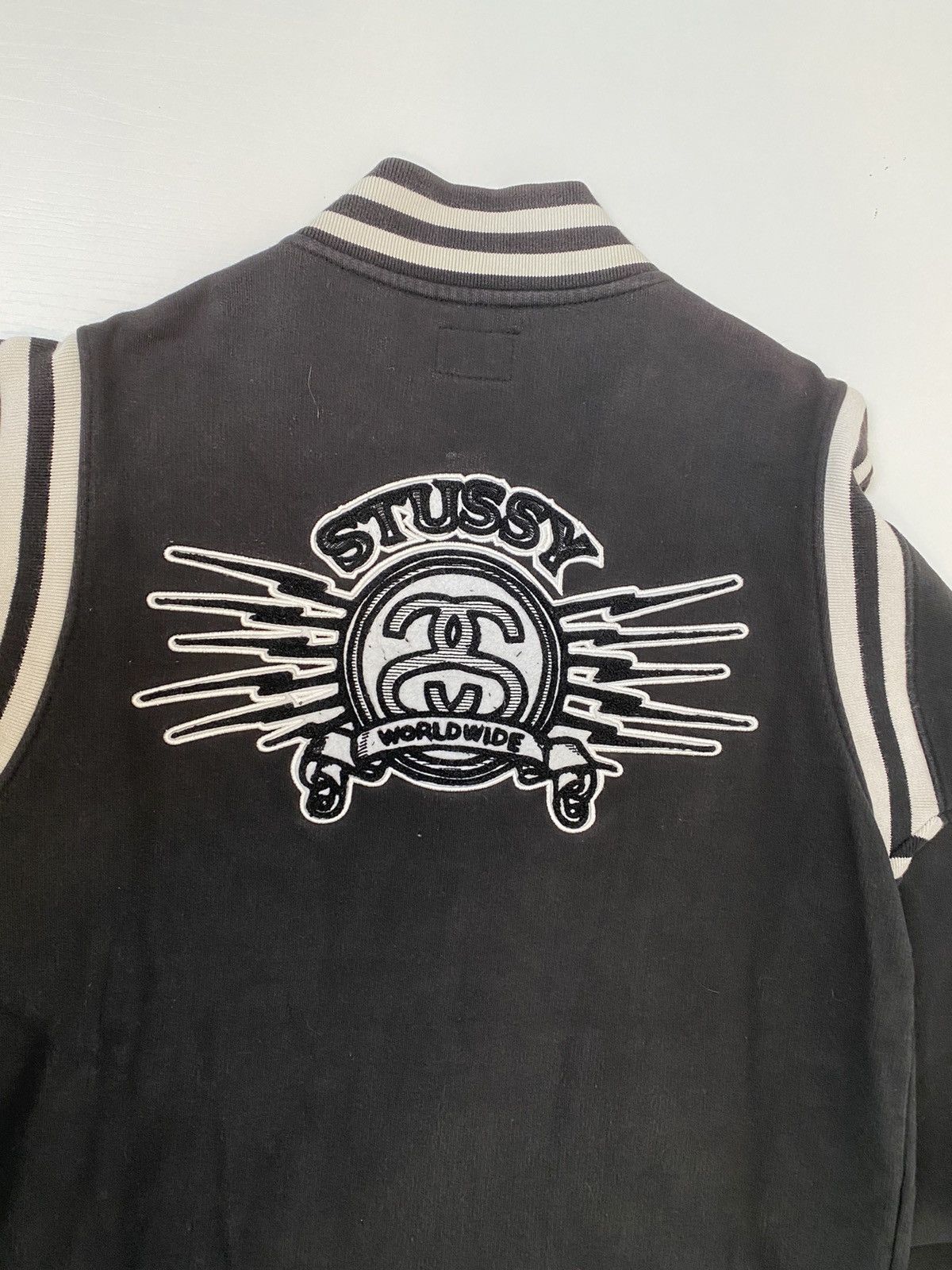 Stussy Stüssy sweatshirt, size M, black, with patch, used, Size US M / EU 48-50 / 2 - 10 Thumbnail