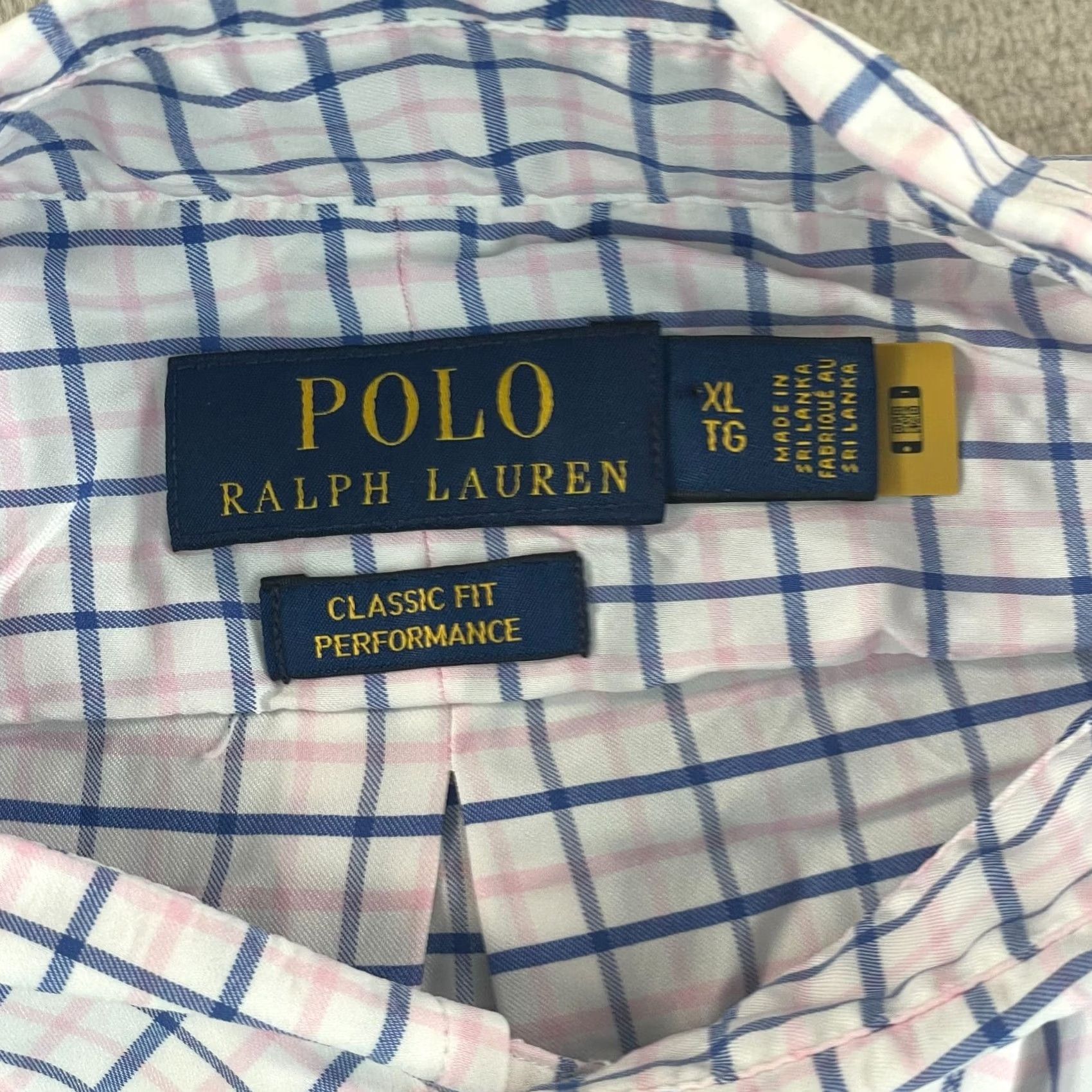 Polo Ralph Lauren Polo Ralph Lauren Performance Shirt Men XL Pink Blue Plaid Classic Fit Pony Prep Shirt Size US XL / EU 56 / 4 - 2 Thumbnail