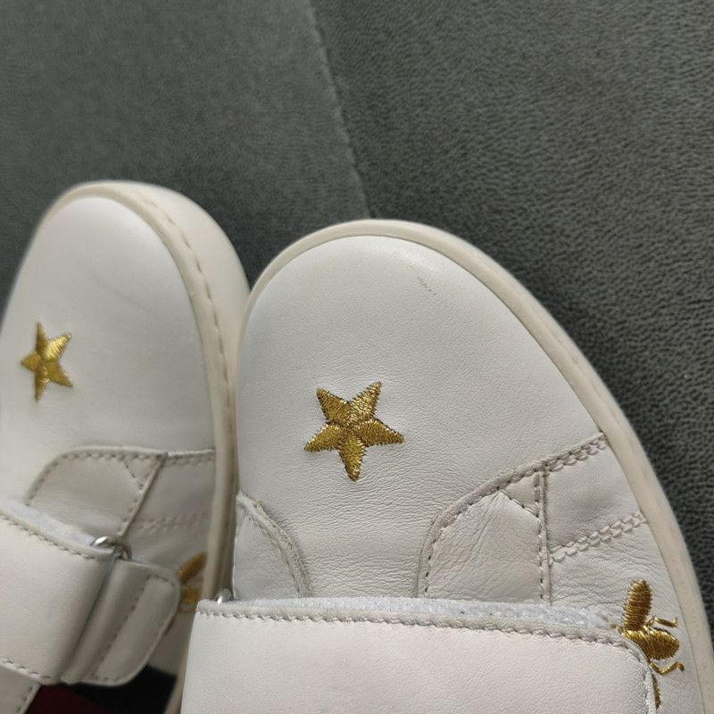 Gucci Gucci Ace Bee Embroidered Sneakers - Size US 5.5 / EU 38 - 6 Thumbnail