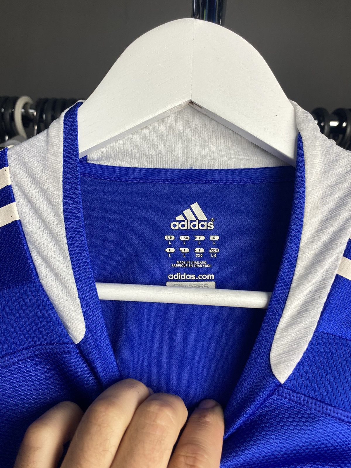 Adidas 2008/09 ADIDAS LUZERN #4 KIBEBS SOCCER FOOTBALL JERSEY SHIRT Size US L / EU 52-54 / 3 - 6 Thumbnail