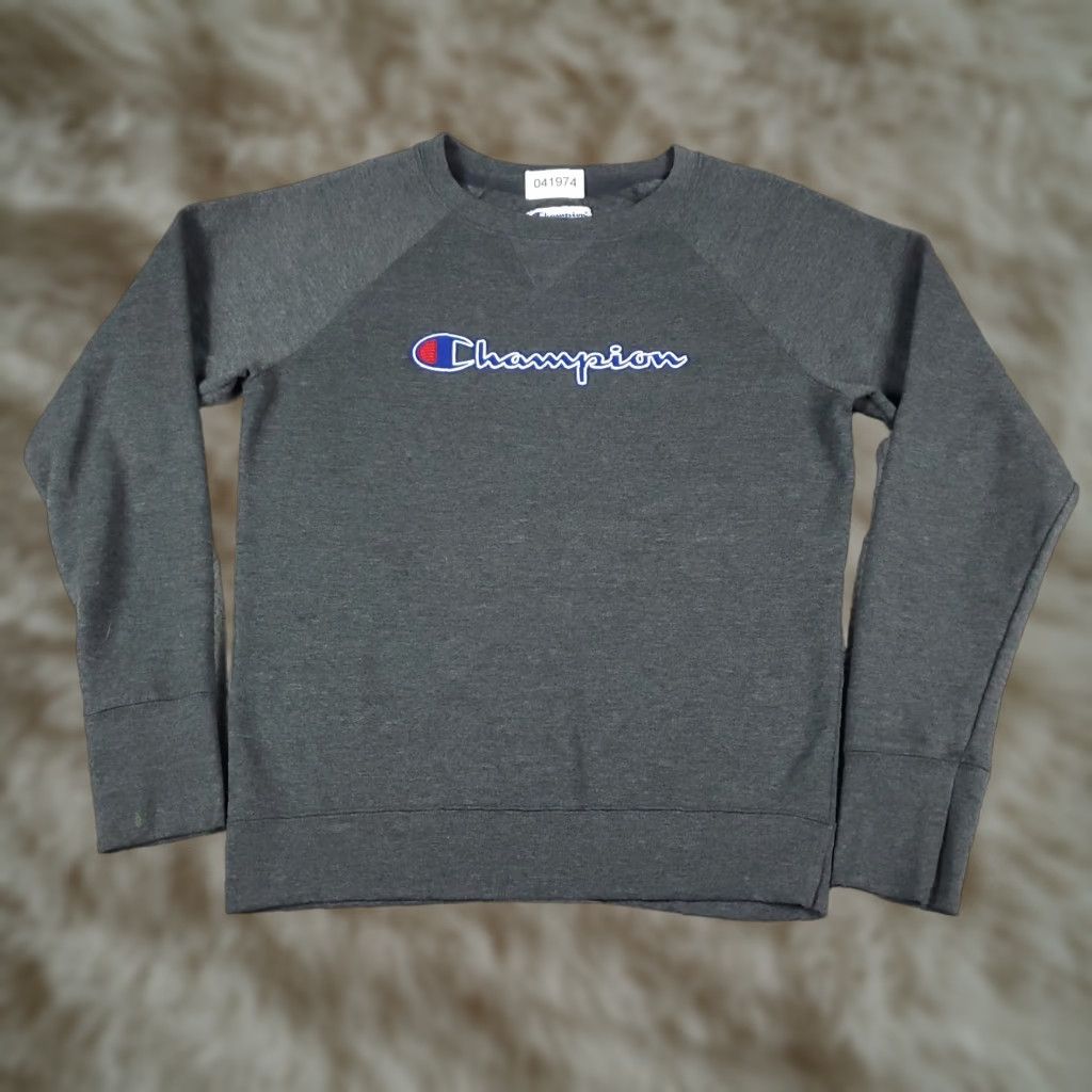 Champion Champion Gray Pullover Sweatshirt Mens Small Casual Long Sleeve Crew Neck Size US S / EU 44-46 / 1 - 1 Thumbnail