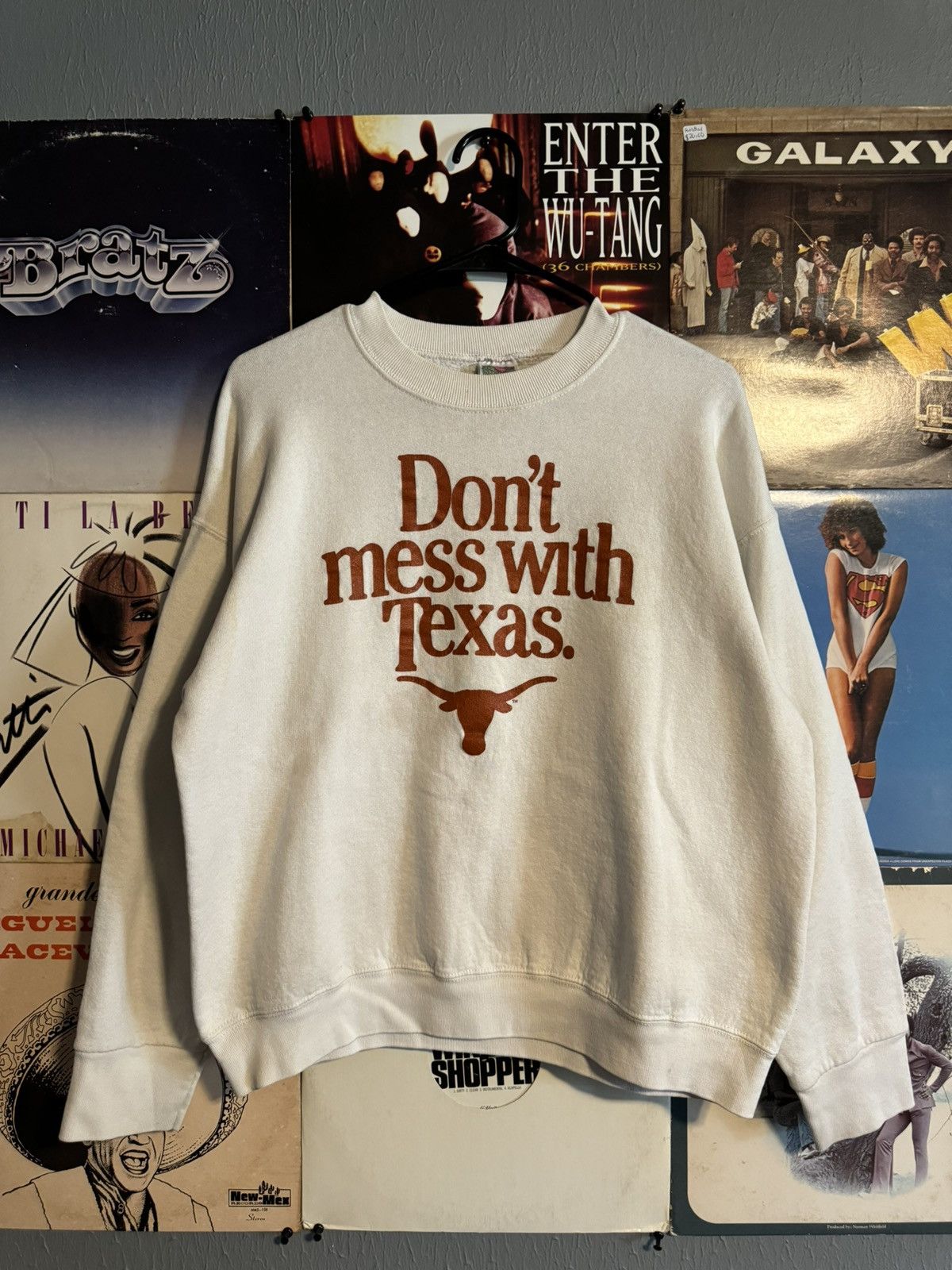 Fruit Of The Loom × Vintage Vintage 90s “Don’t mess with Texas” Crewneck Size US L / EU 52-54 / 3 - 1 Thumbnail