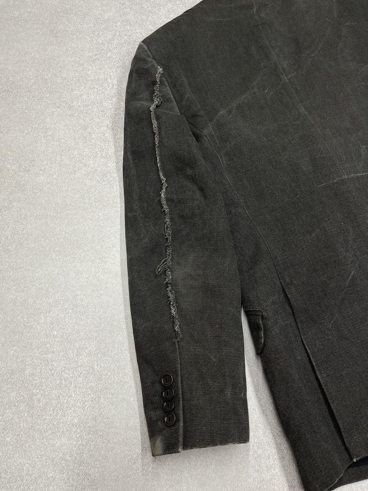 Allsaints Vintage AllSaints Avant Garde Blazer Grey Italy Brunswick Size 46R - 6 Thumbnail